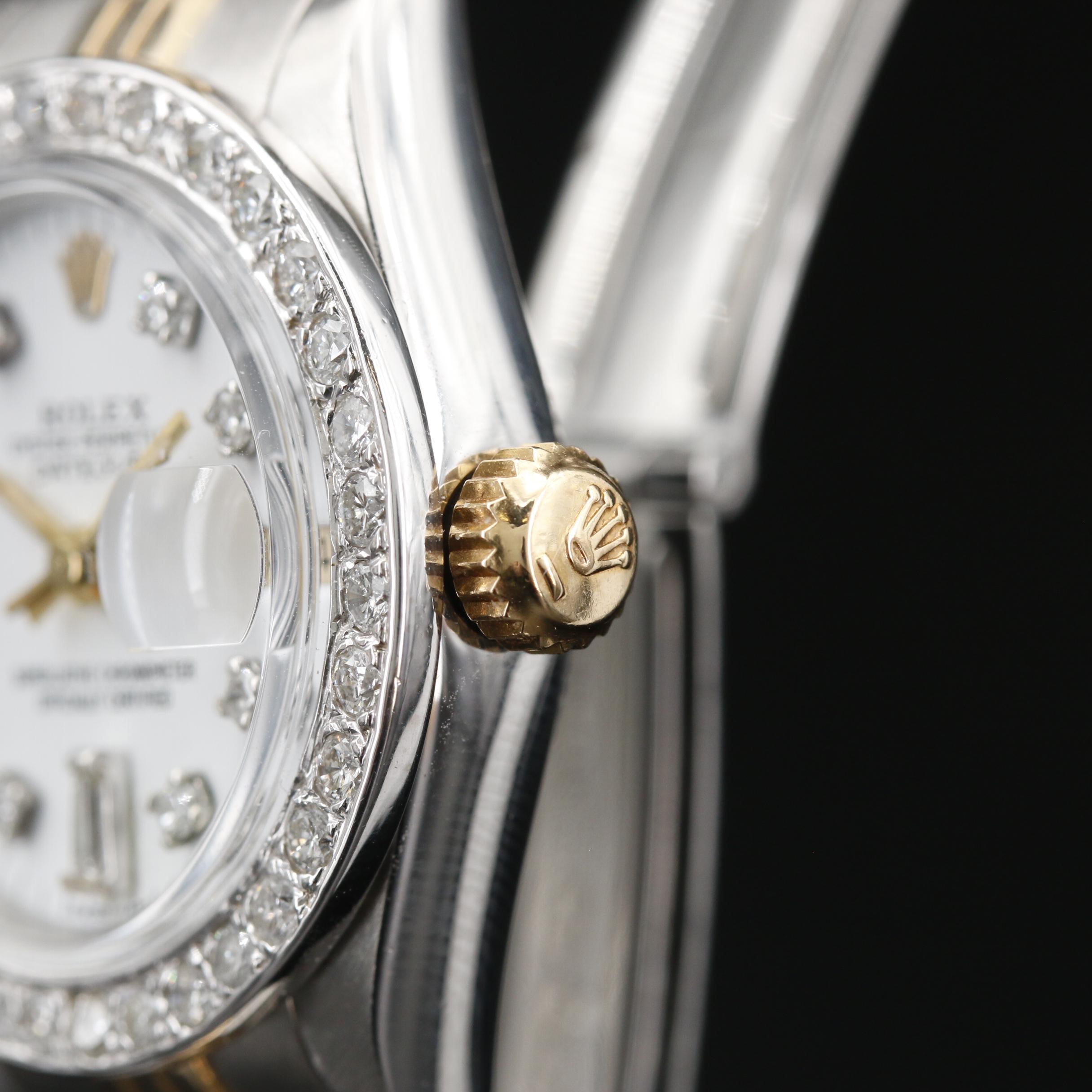 1997 Rolex 14K and 18K 1.00 CTW Diamond Datejust Automatic Watch