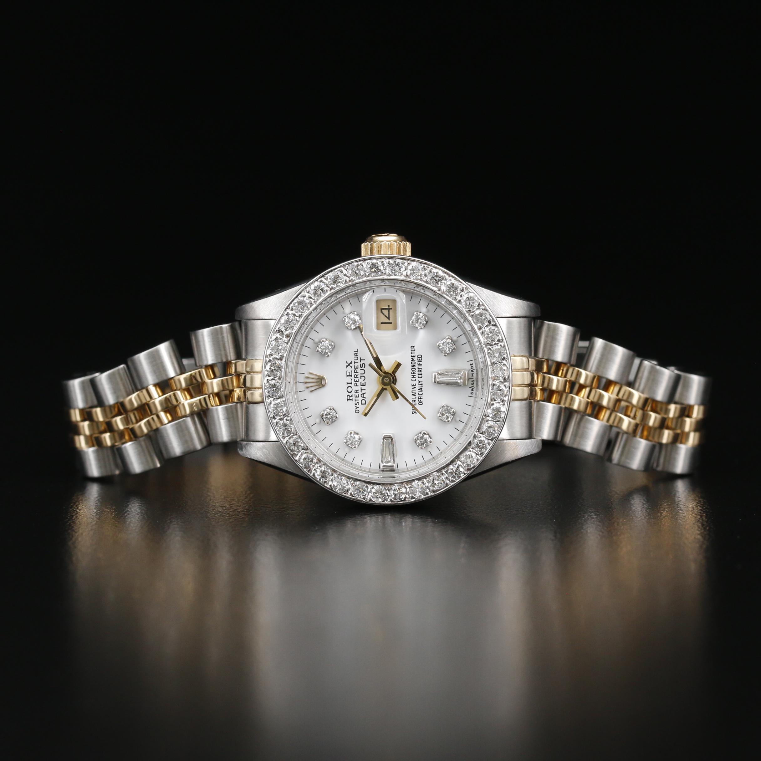 1997 Rolex 14K and 18K 1.00 CTW Diamond Datejust Automatic Watch