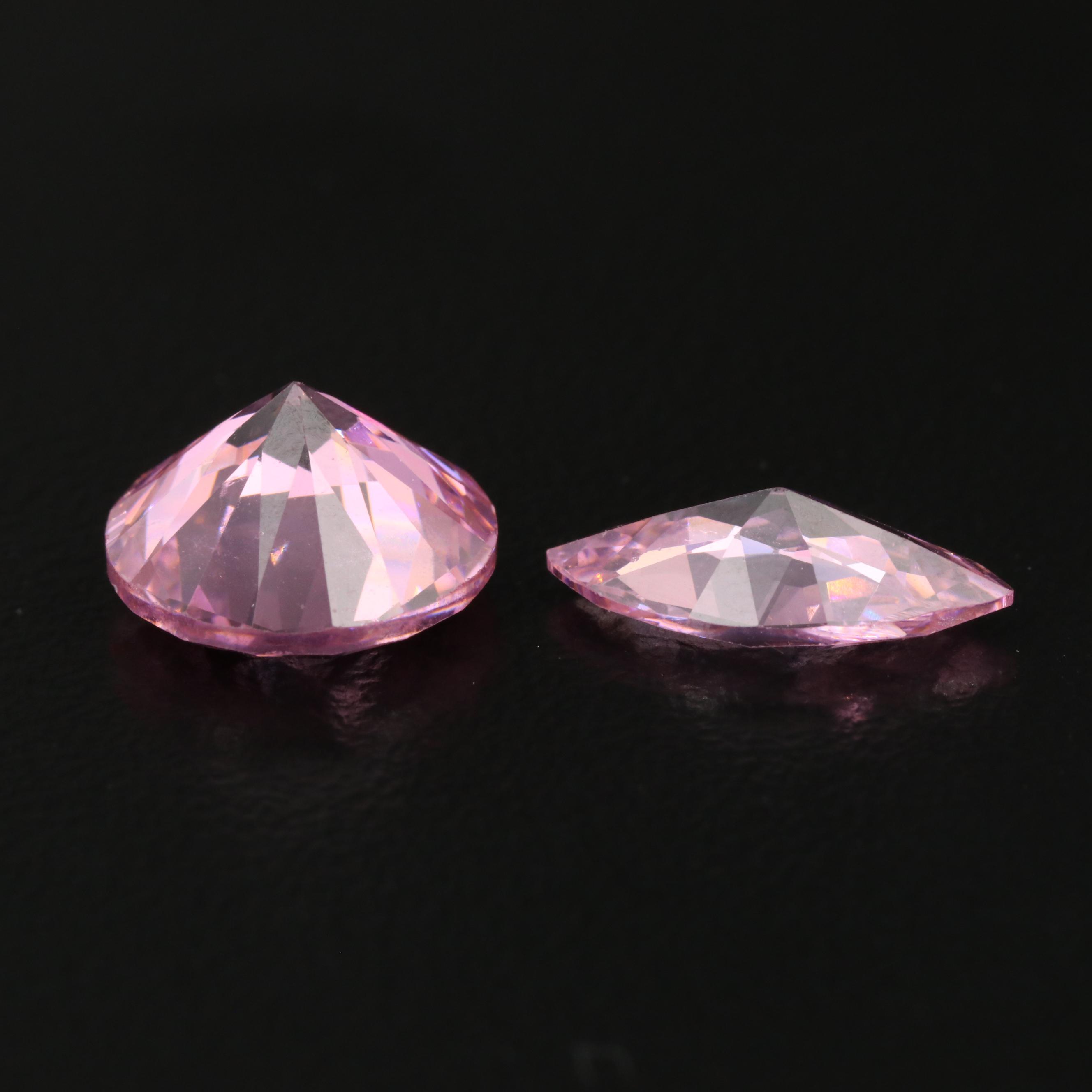 Loose 31.78 CTW Round and Marquise Faceted Cubic Zirconia