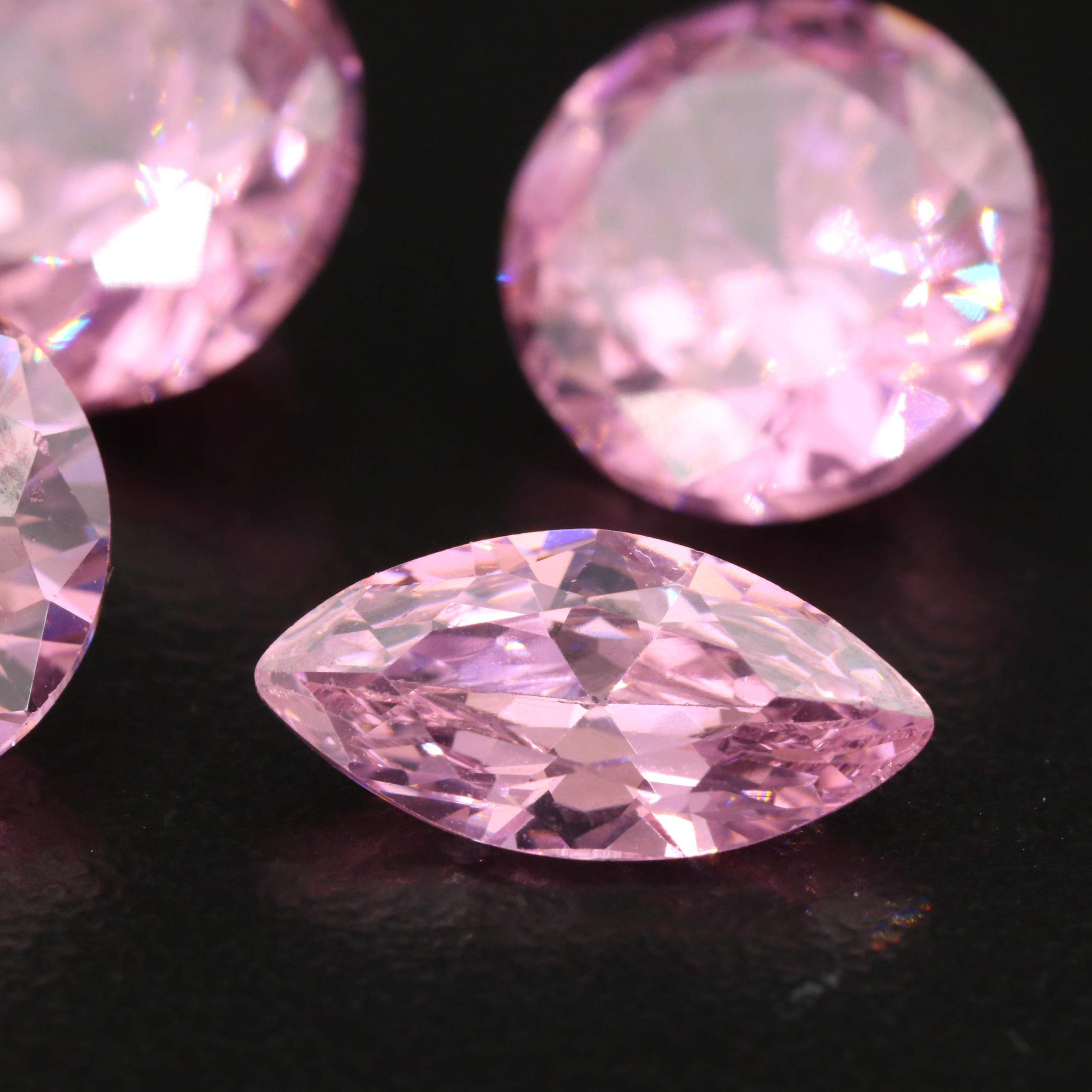 Loose 31.78 CTW Round and Marquise Faceted Cubic Zirconia