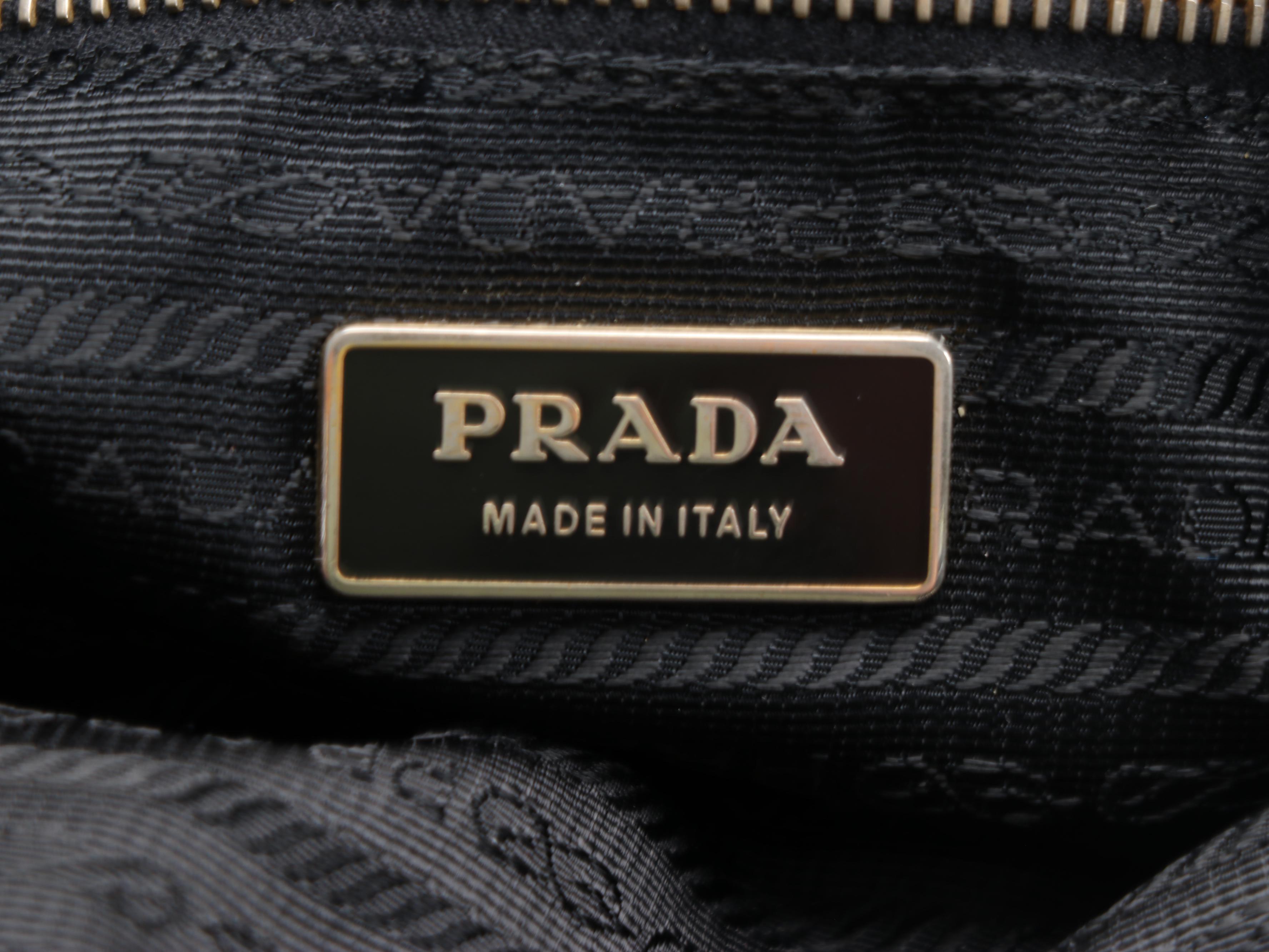 Prada Fiocco Bow Two-Way Satchel in Pink and Black Leather