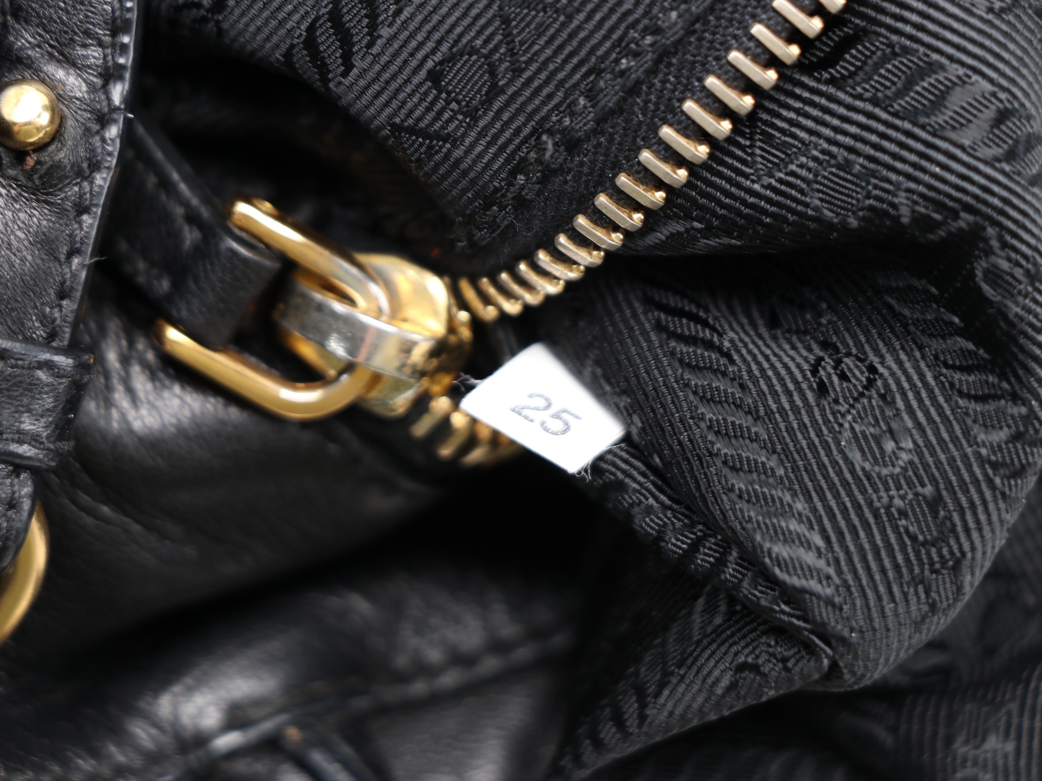 Prada Fiocco Bow Two-Way Satchel in Pink and Black Leather