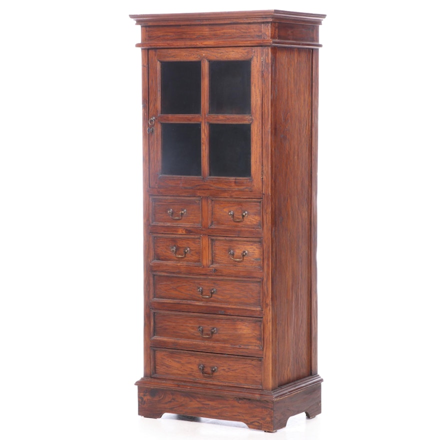 Asian Hardwood Seven-Drawer Cabinet