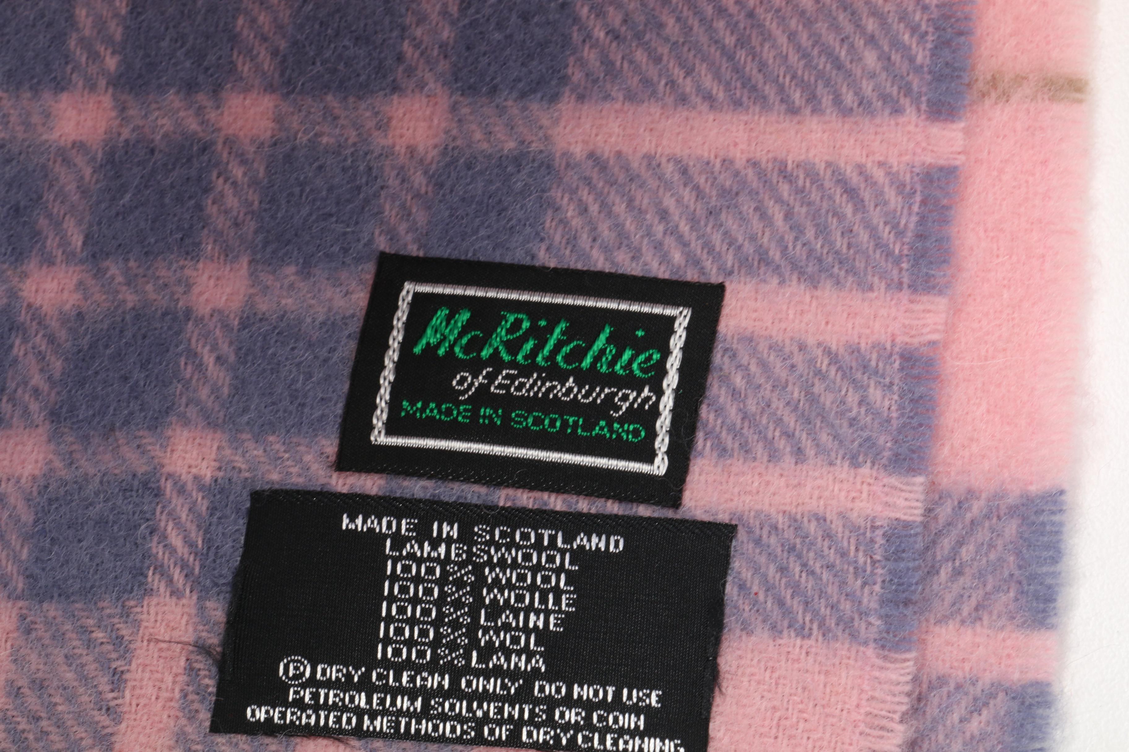 Scottish Cashmere, McRitchie of Edinburgh Wool Scarf, Pashmina and Other Scarves