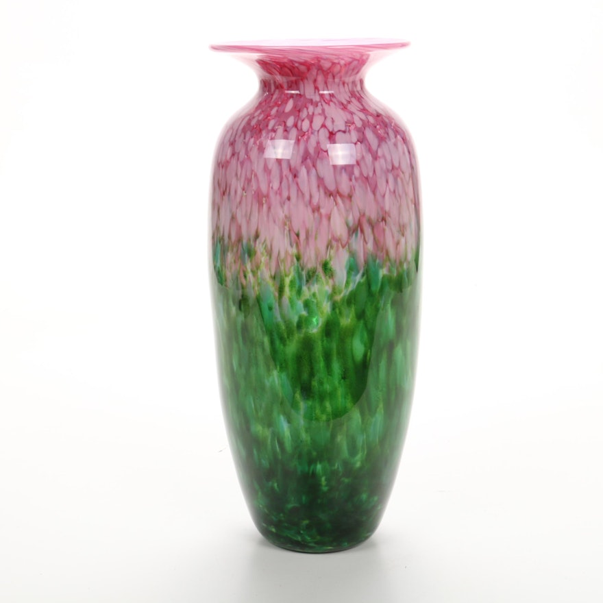 Mad Art Glass Vase, Signed 2000