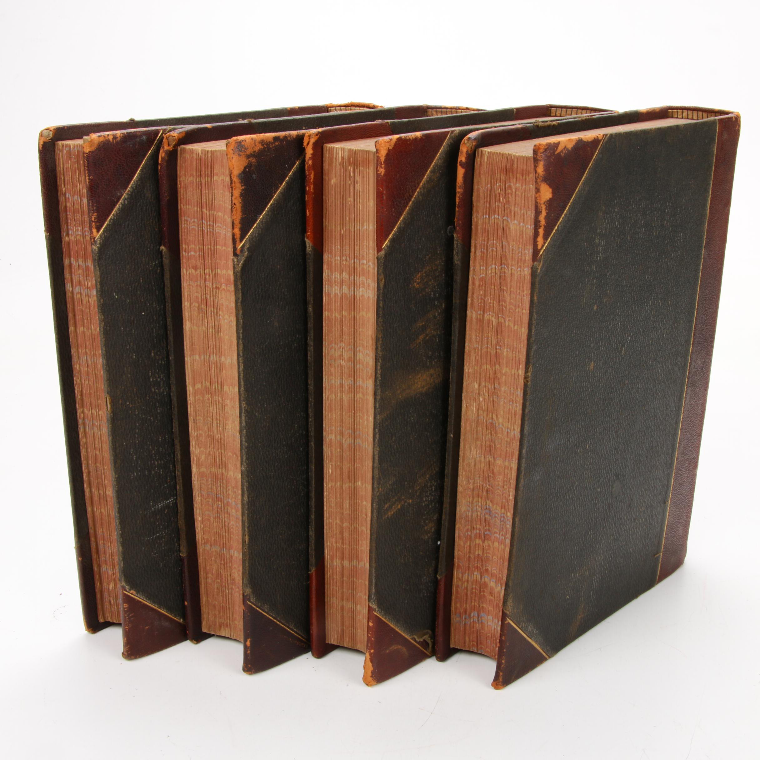 1889 "The New People's Cyclopedia of Universal Knowledge" Four Volume Set