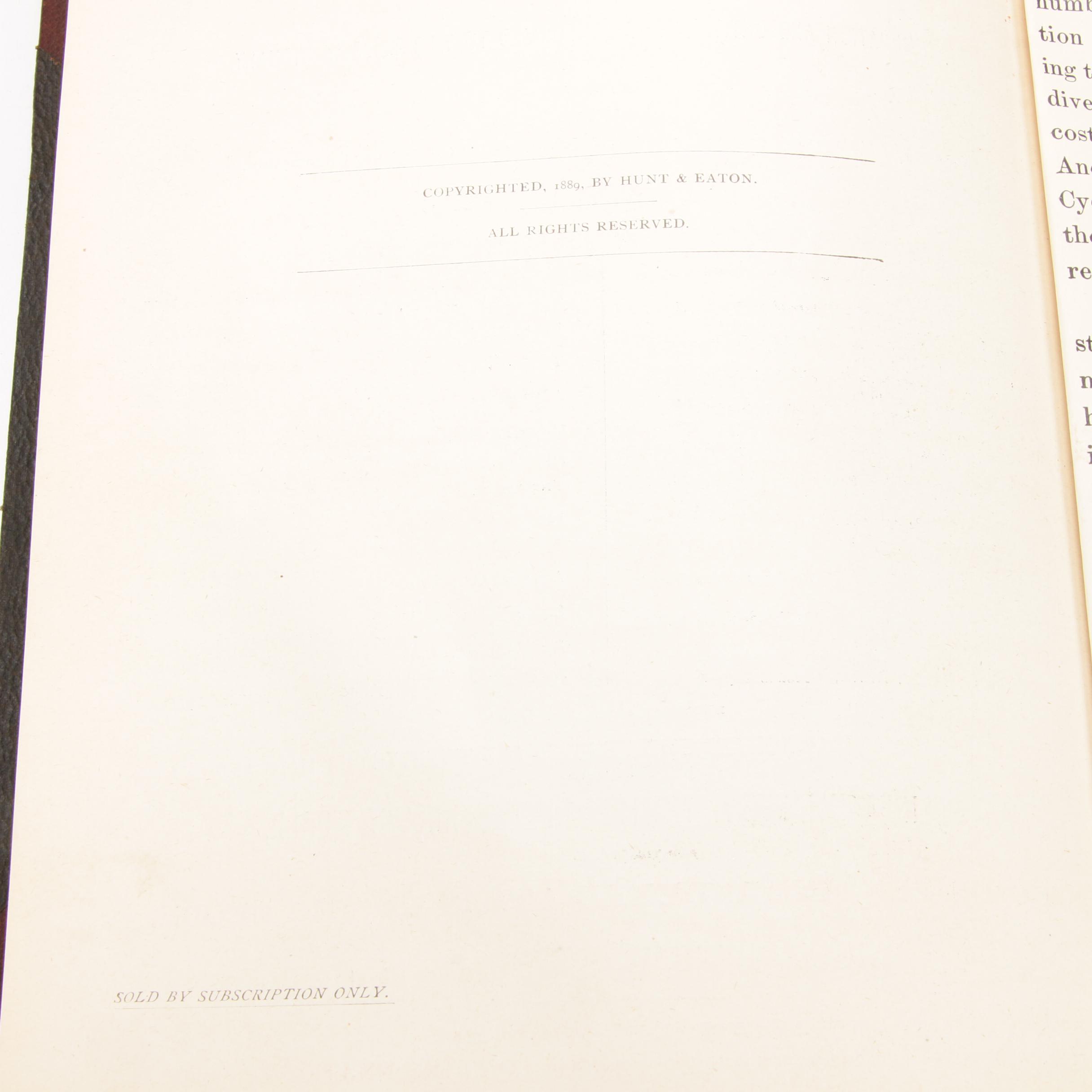 1889 "The New People's Cyclopedia of Universal Knowledge" Four Volume Set