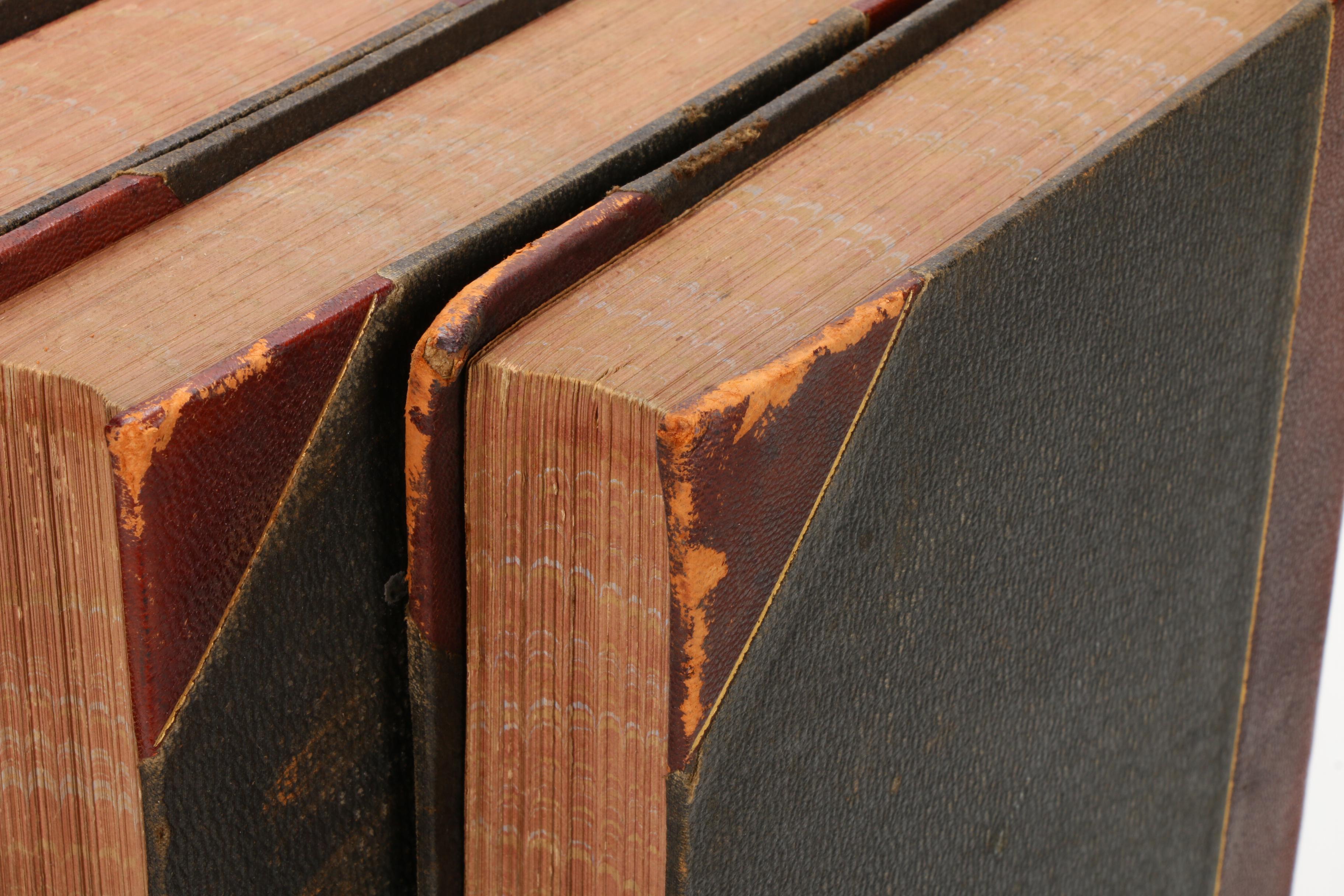 1889 "The New People's Cyclopedia of Universal Knowledge" Four Volume Set