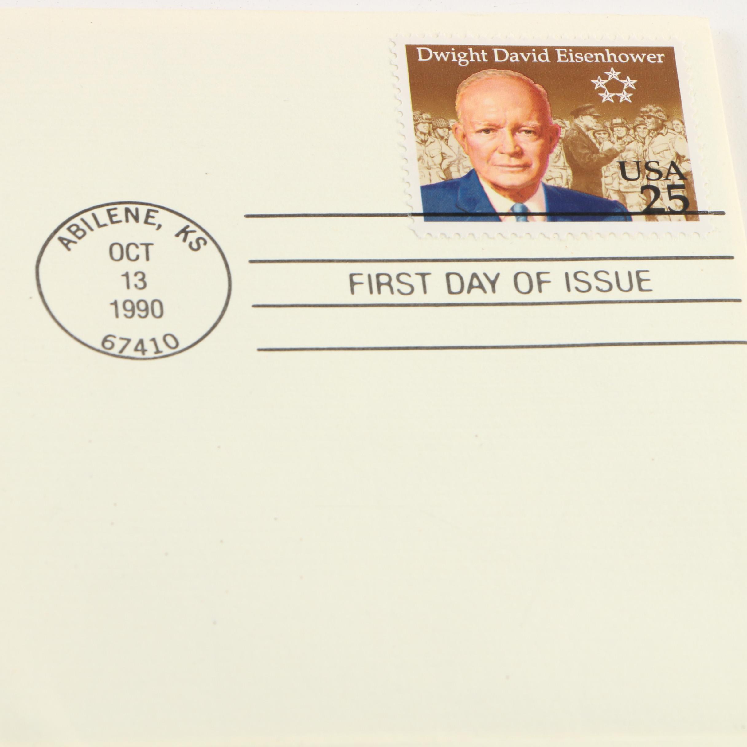 Gold Foil Commemorative Stamps and First Day Postal Covers, 1990 and 1991