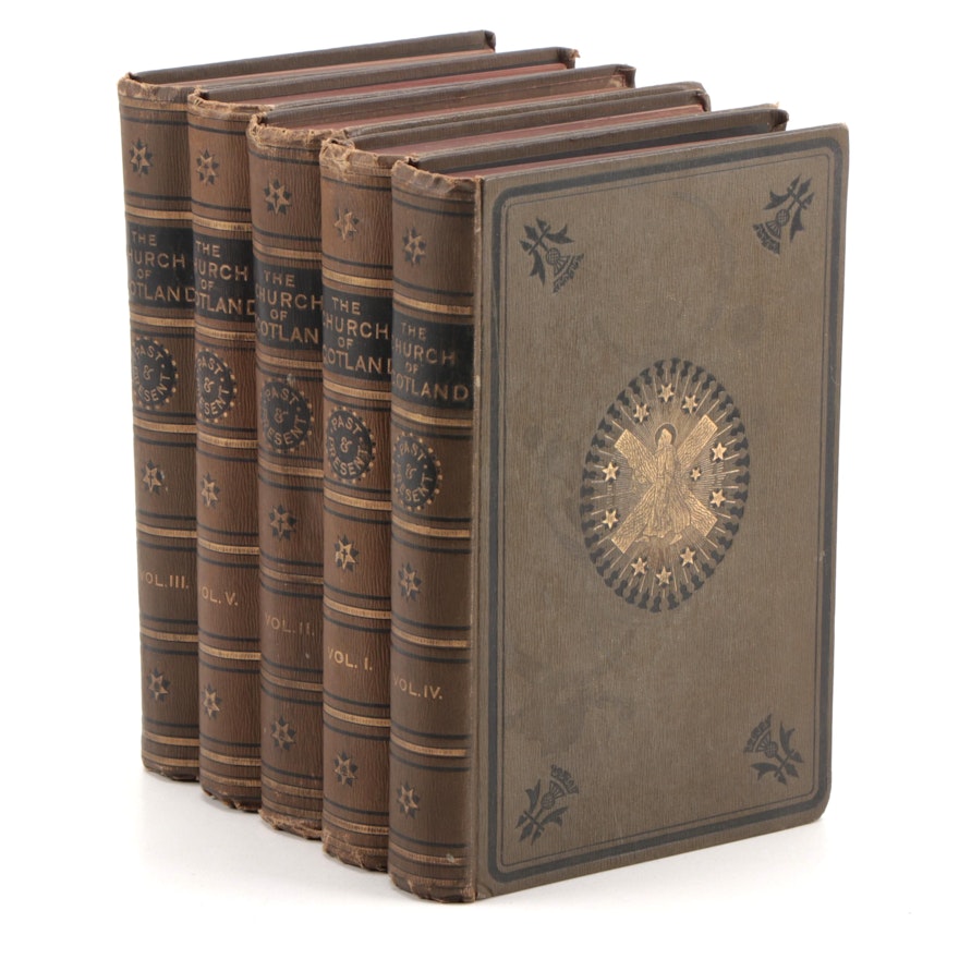 "The Church of Scotland" Five-Volume Set Edited by Robert Story, 1890