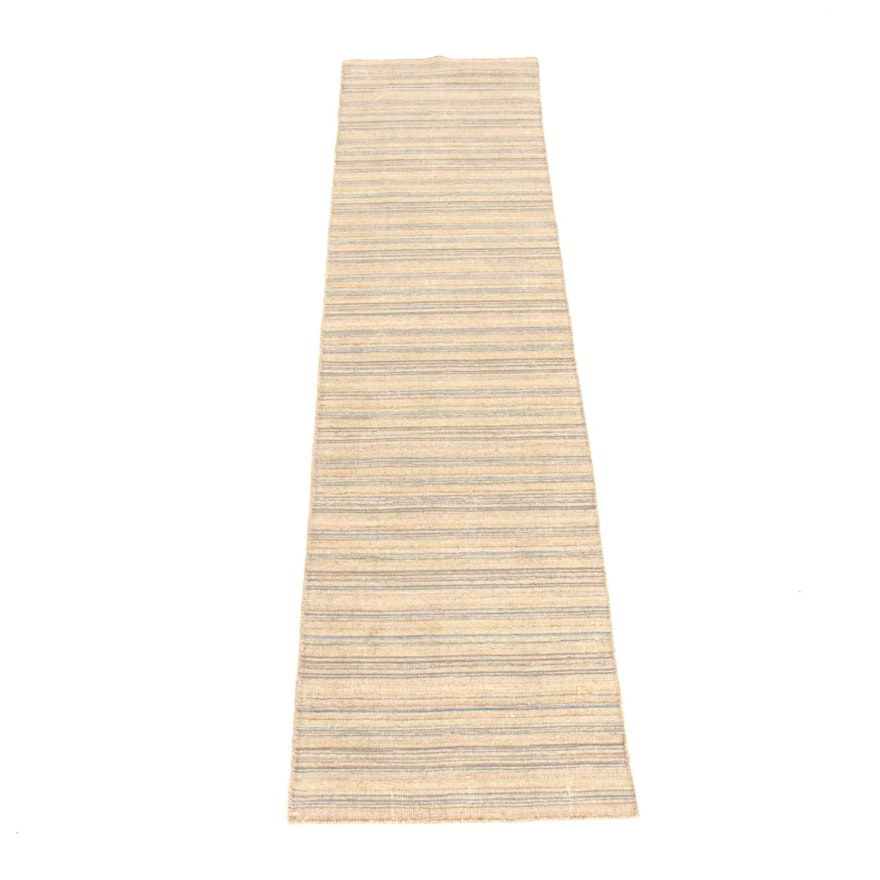 2'5 x 9'10 Handwoven Indo-Persian Gabbeh Runner Rug, 2010s