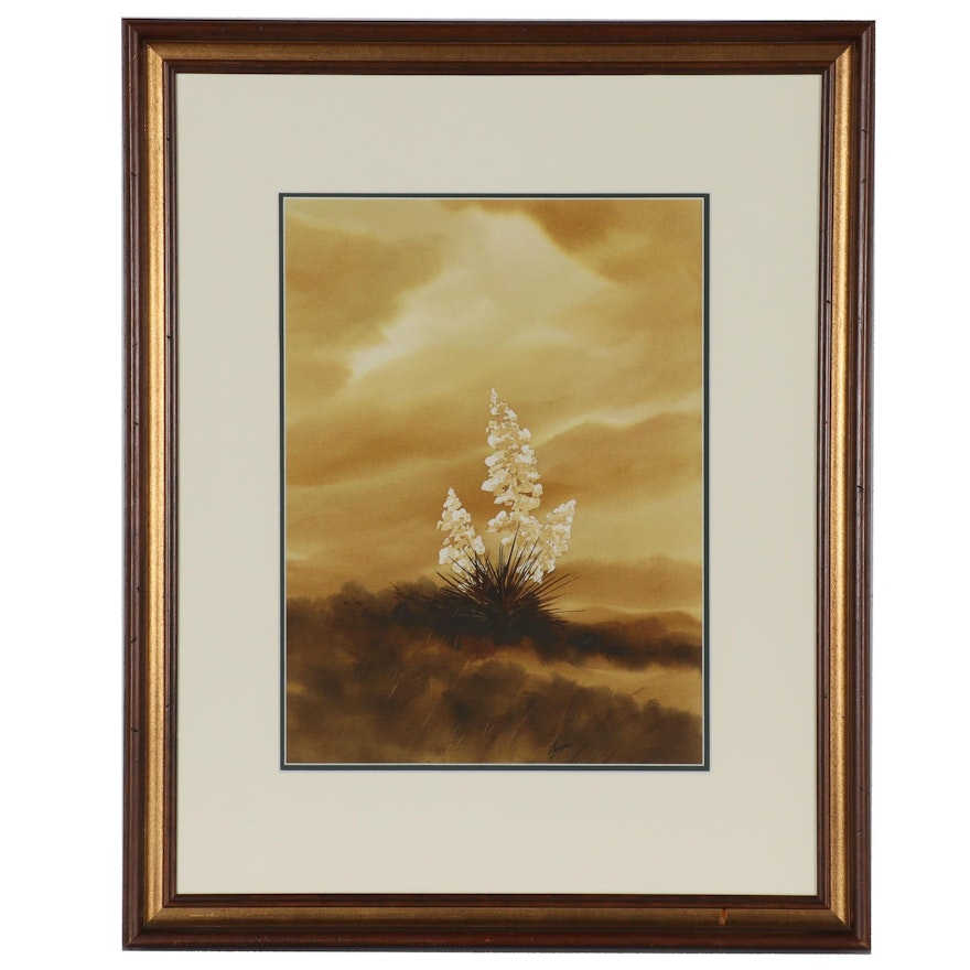 Herb Thomson Landscape Watercolor Painting "Yucca"
