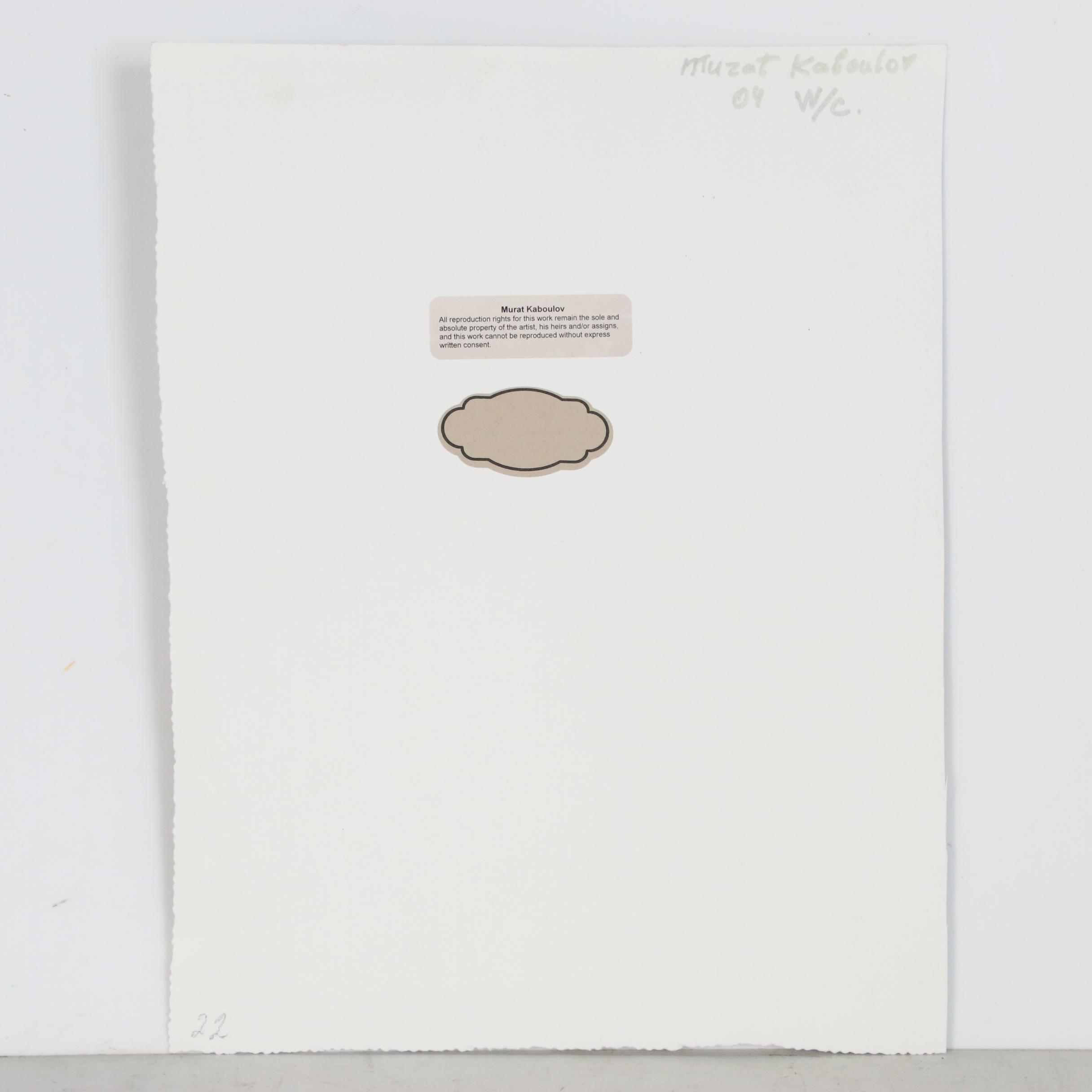 Murat Kaboulov Watercolor Painting of Nude Figure, 2004