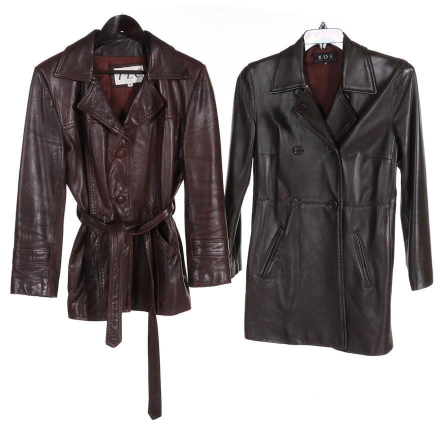 Women's XOE and Other Brown Leather Jackets