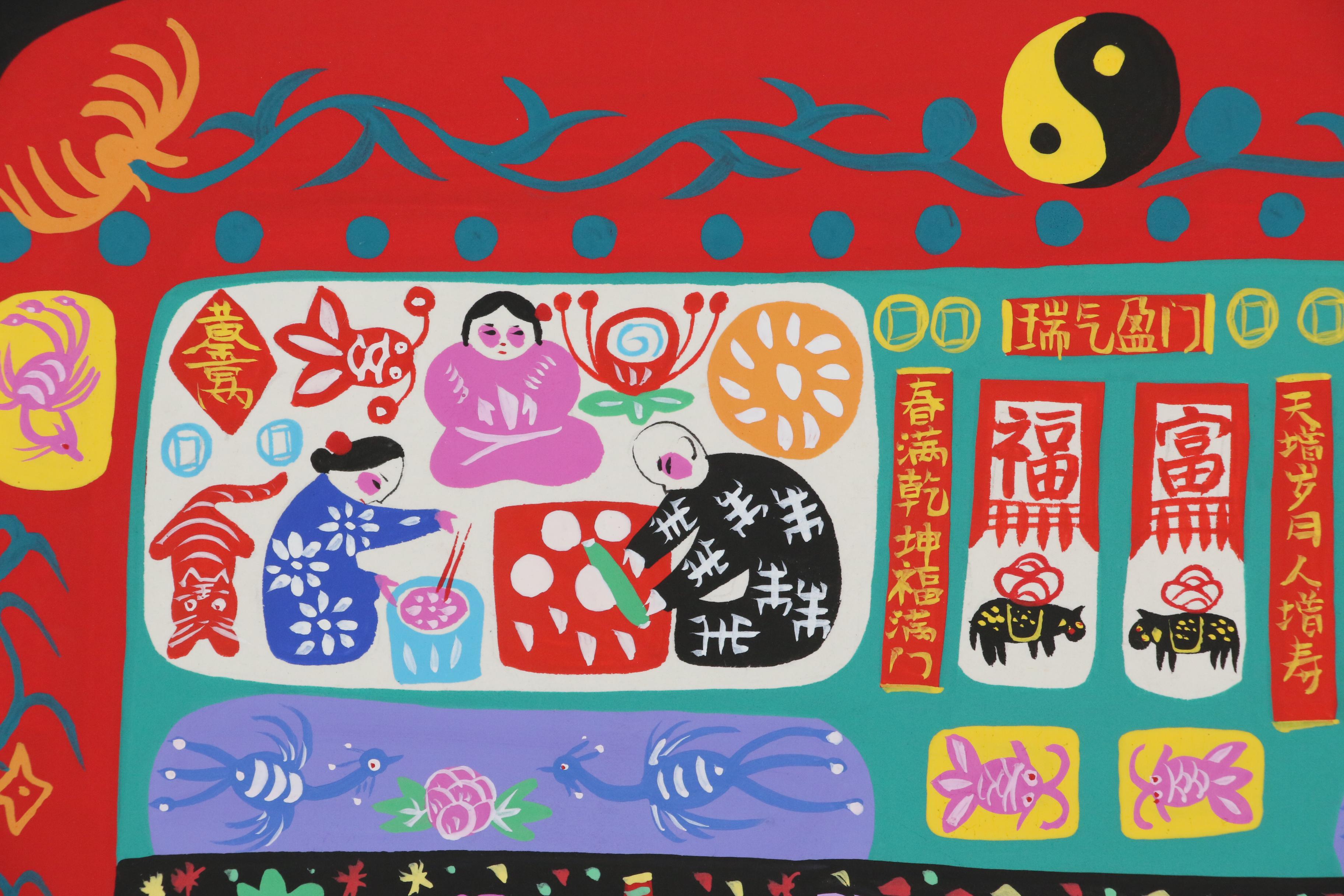 Chinese Gouache Folk Paintings, Late 20th to 21st Century