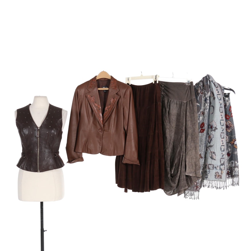 Rozae Nichols, ONZ, and Other Women's Clothing Including Leather