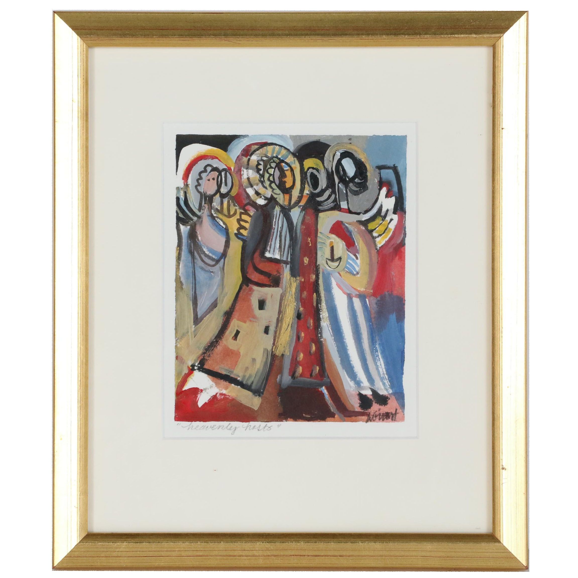 Amy Giust Acrylic Painting "Heavenly Hosts"