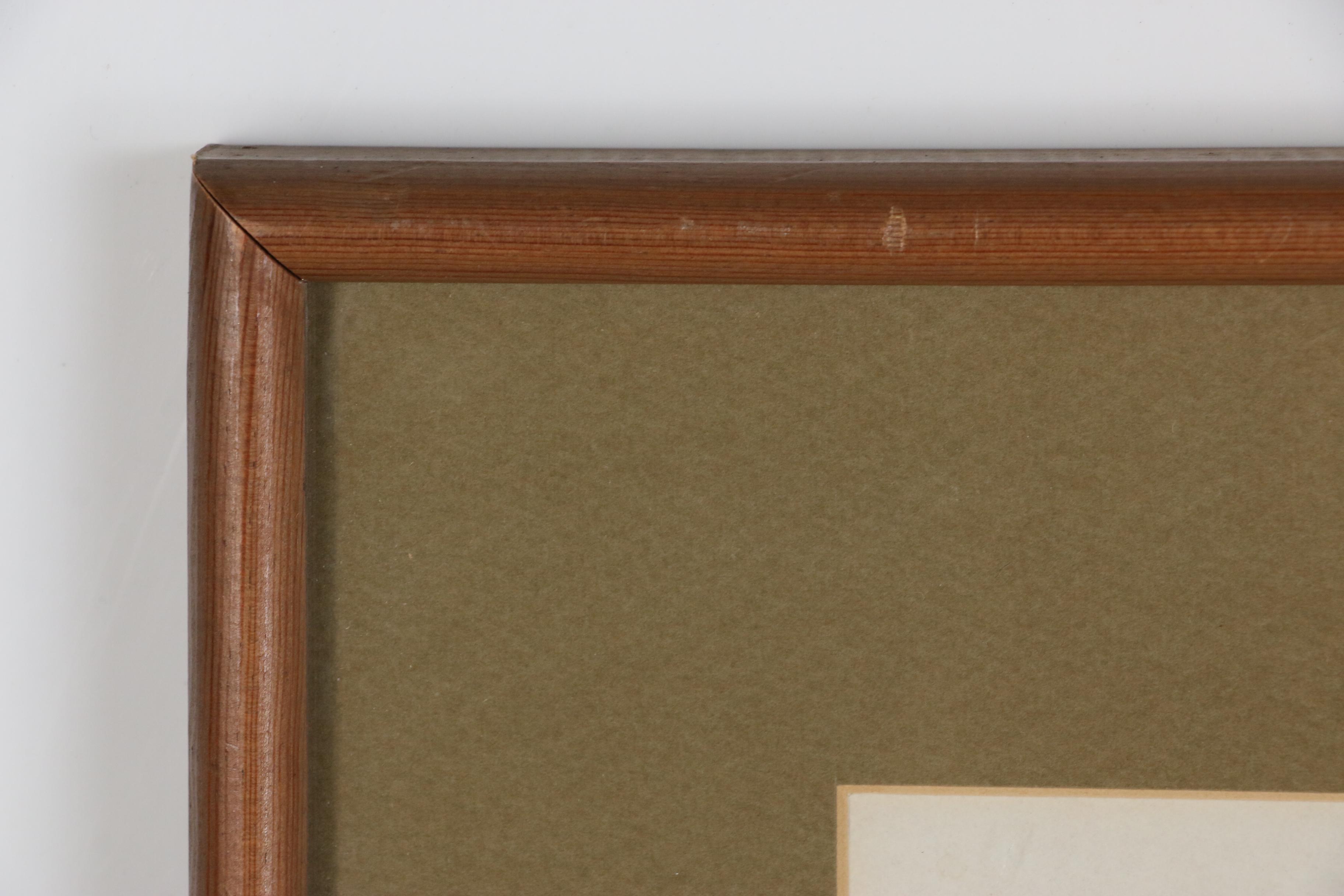 Watercolor Illustration of Two Owls, 1969