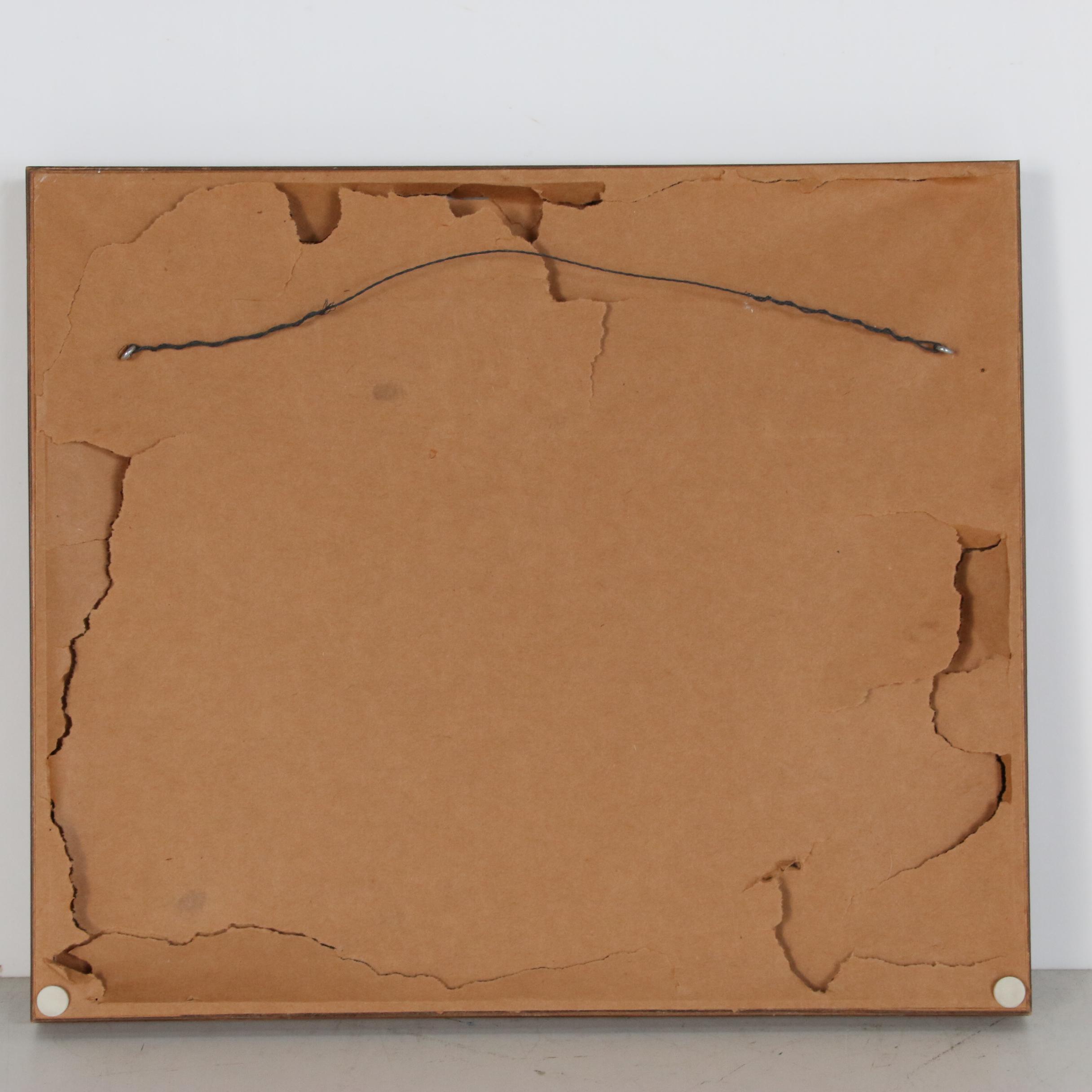 Watercolor Illustration of Two Owls, 1969