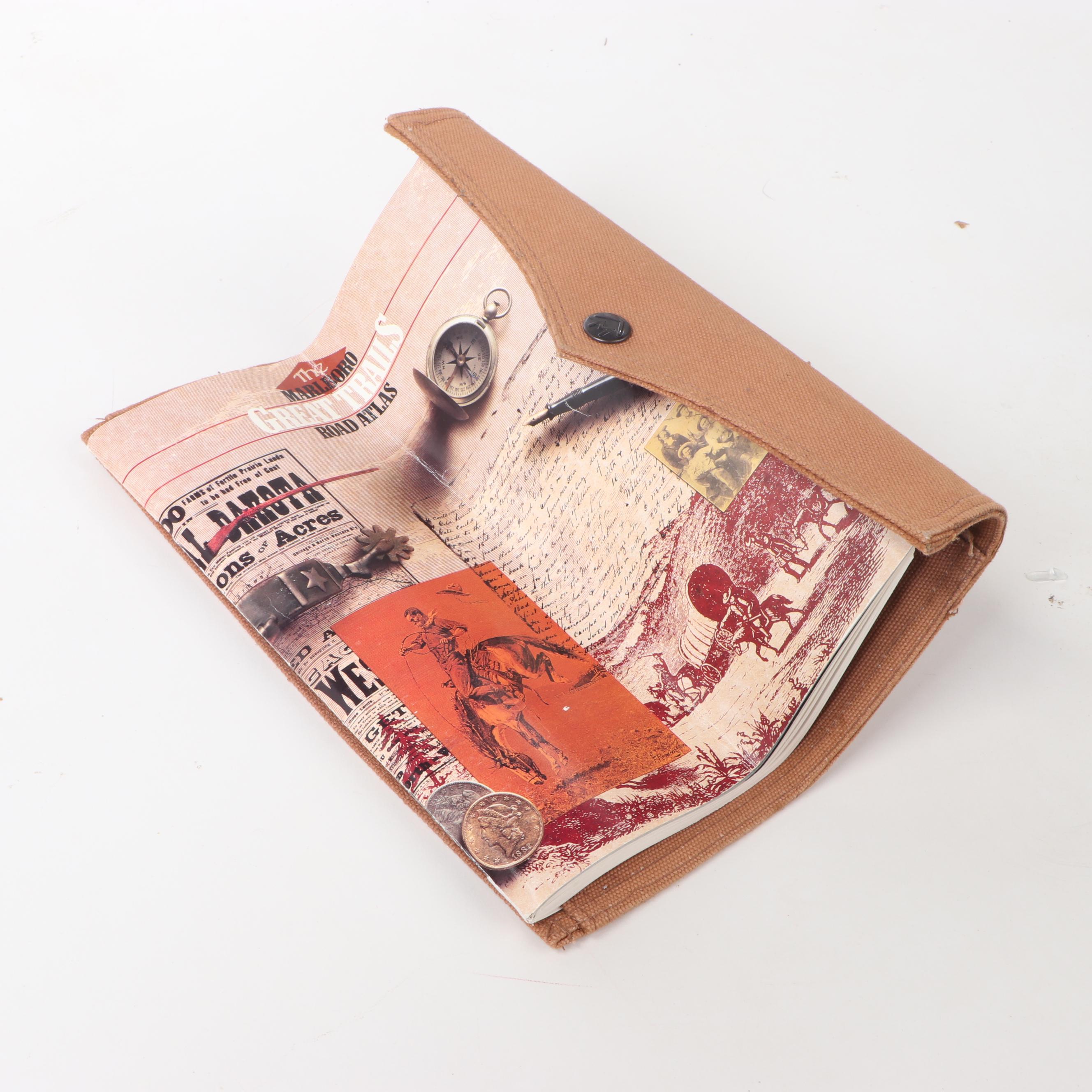 Marlboro Memorabilia Including Lighters, Posters, Thermos and Poker Set