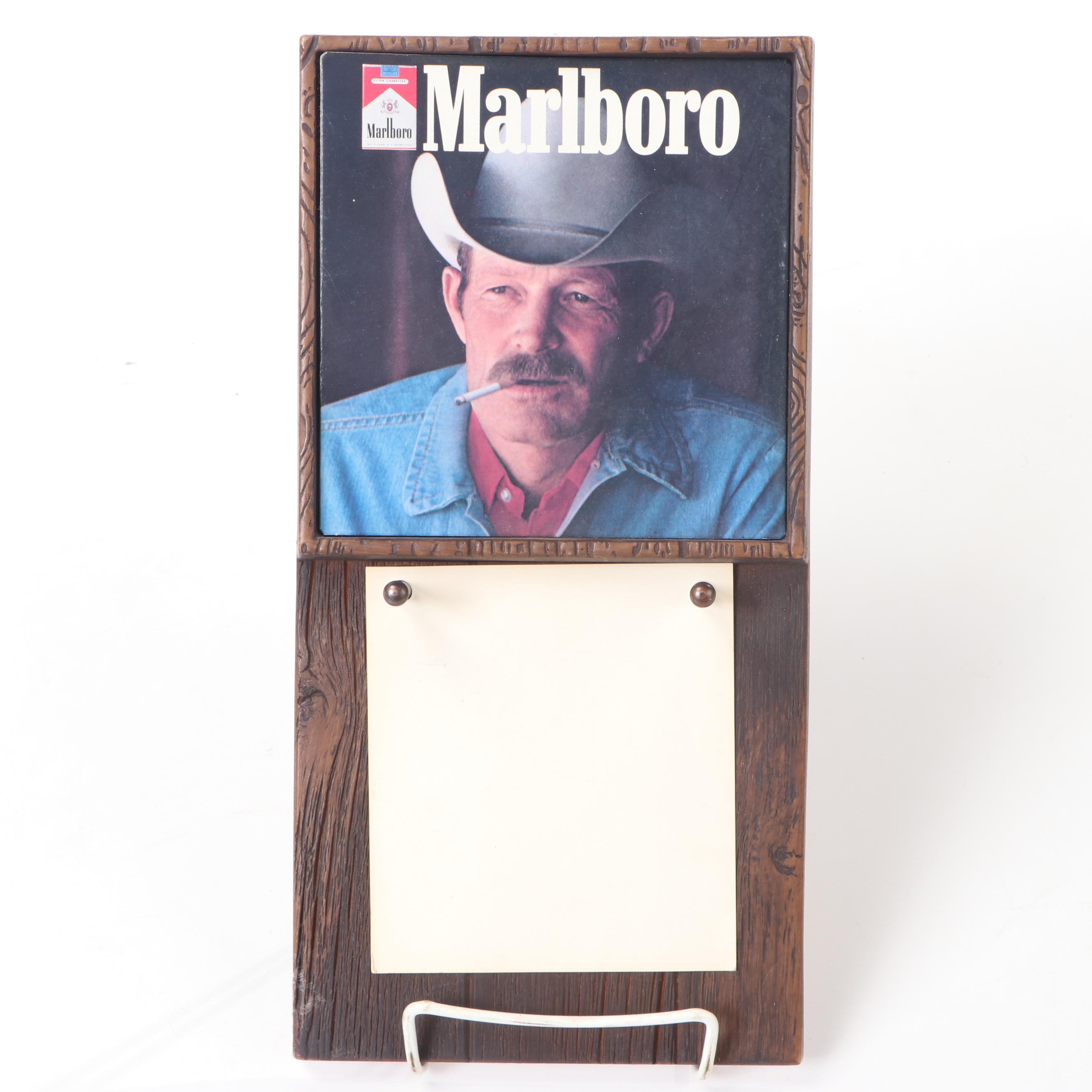 Marlboro Memorabilia Including Lighters, Posters, Thermos and Poker Set