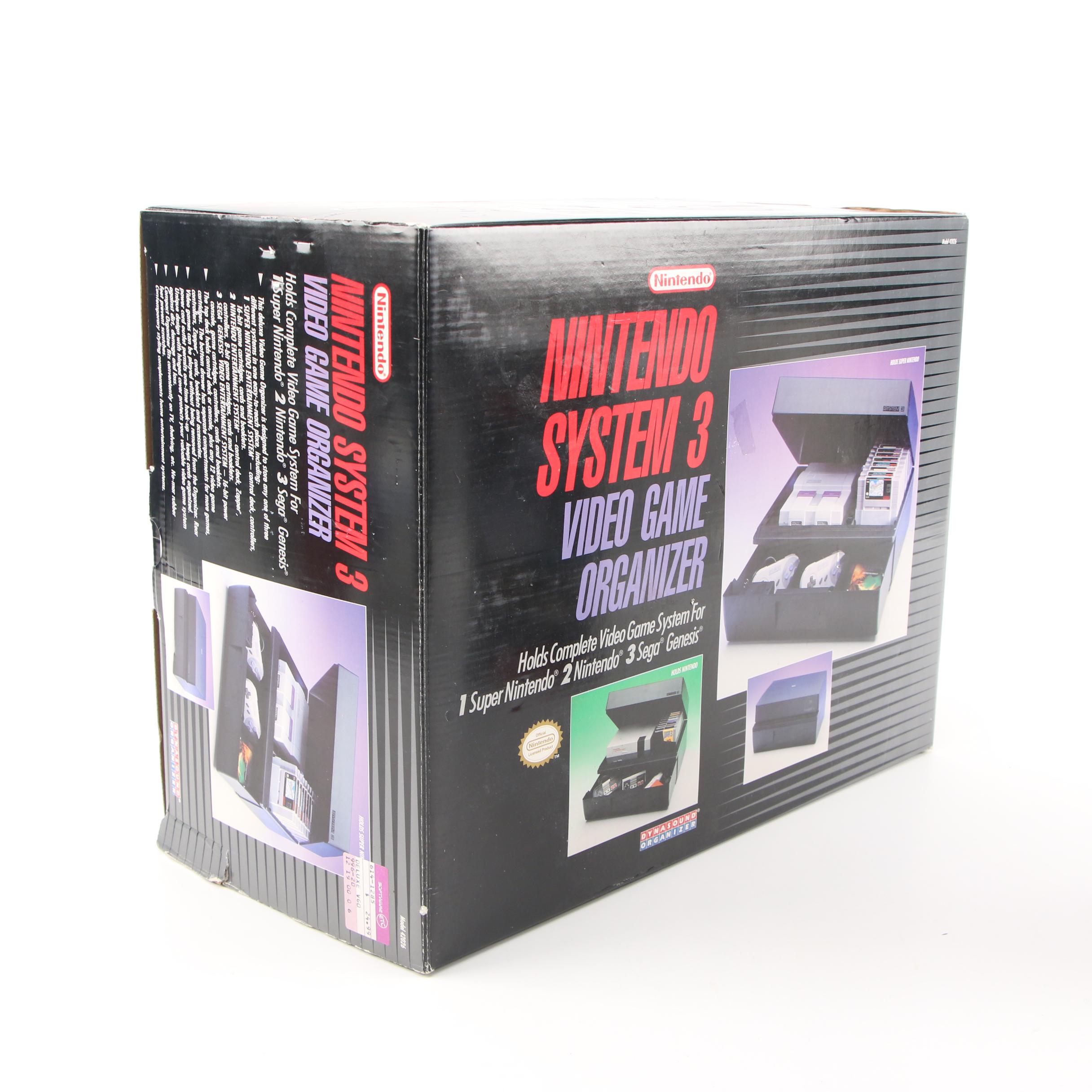 "Super Advantage" "Super Nintendo" Controller & System 3 Video Game Organizer