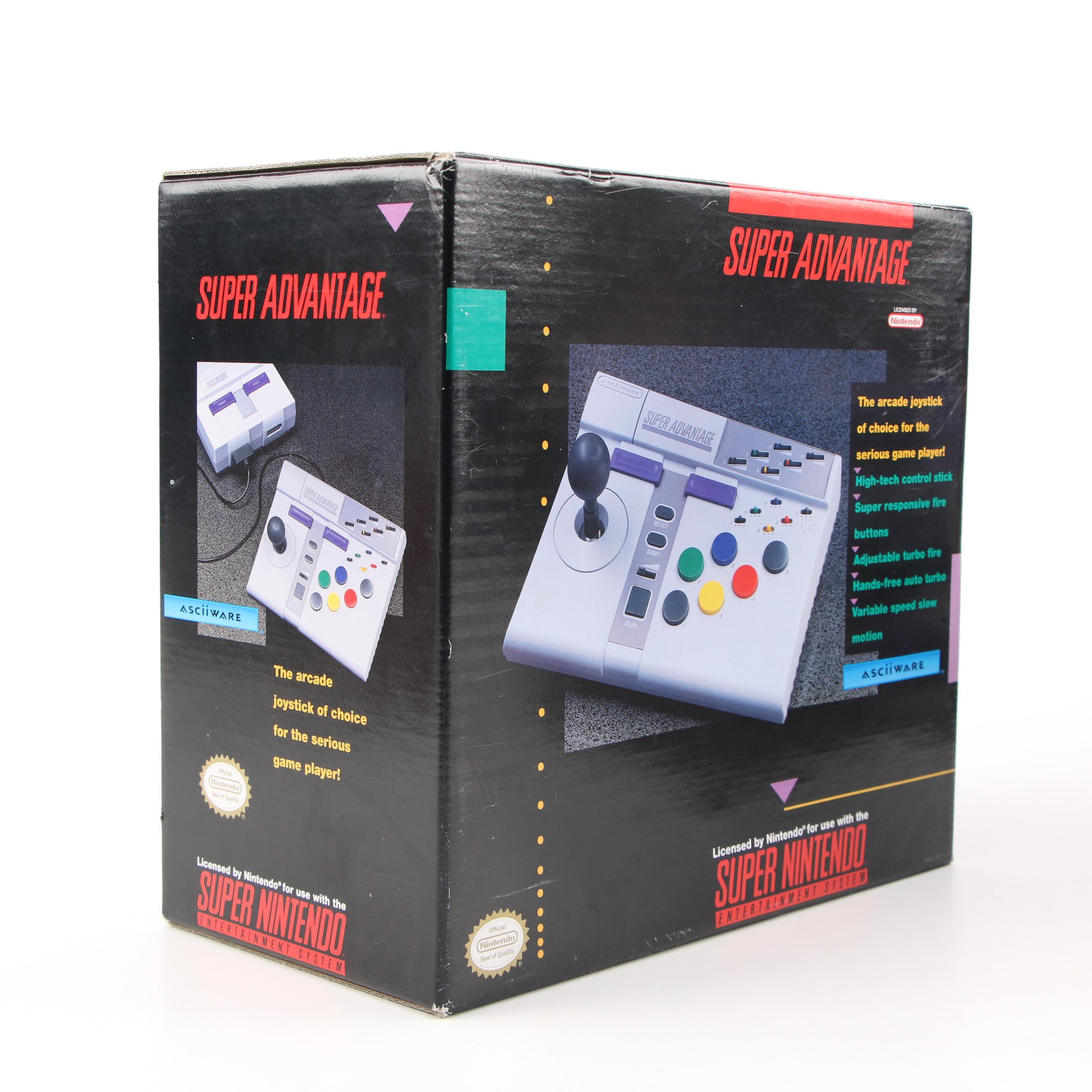 "Super Advantage" "Super Nintendo" Controller & System 3 Video Game Organizer