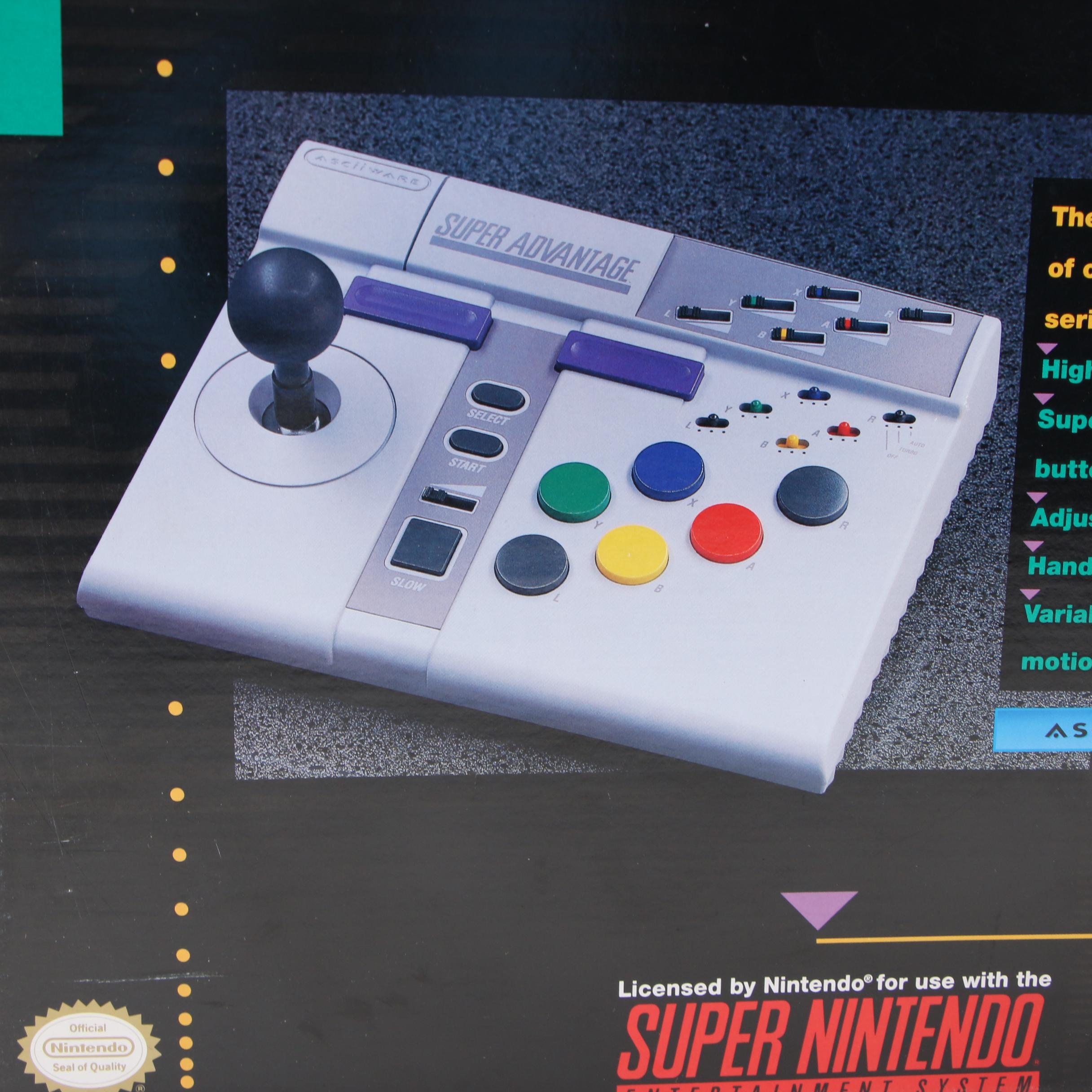 "Super Advantage" "Super Nintendo" Controller & System 3 Video Game Organizer
