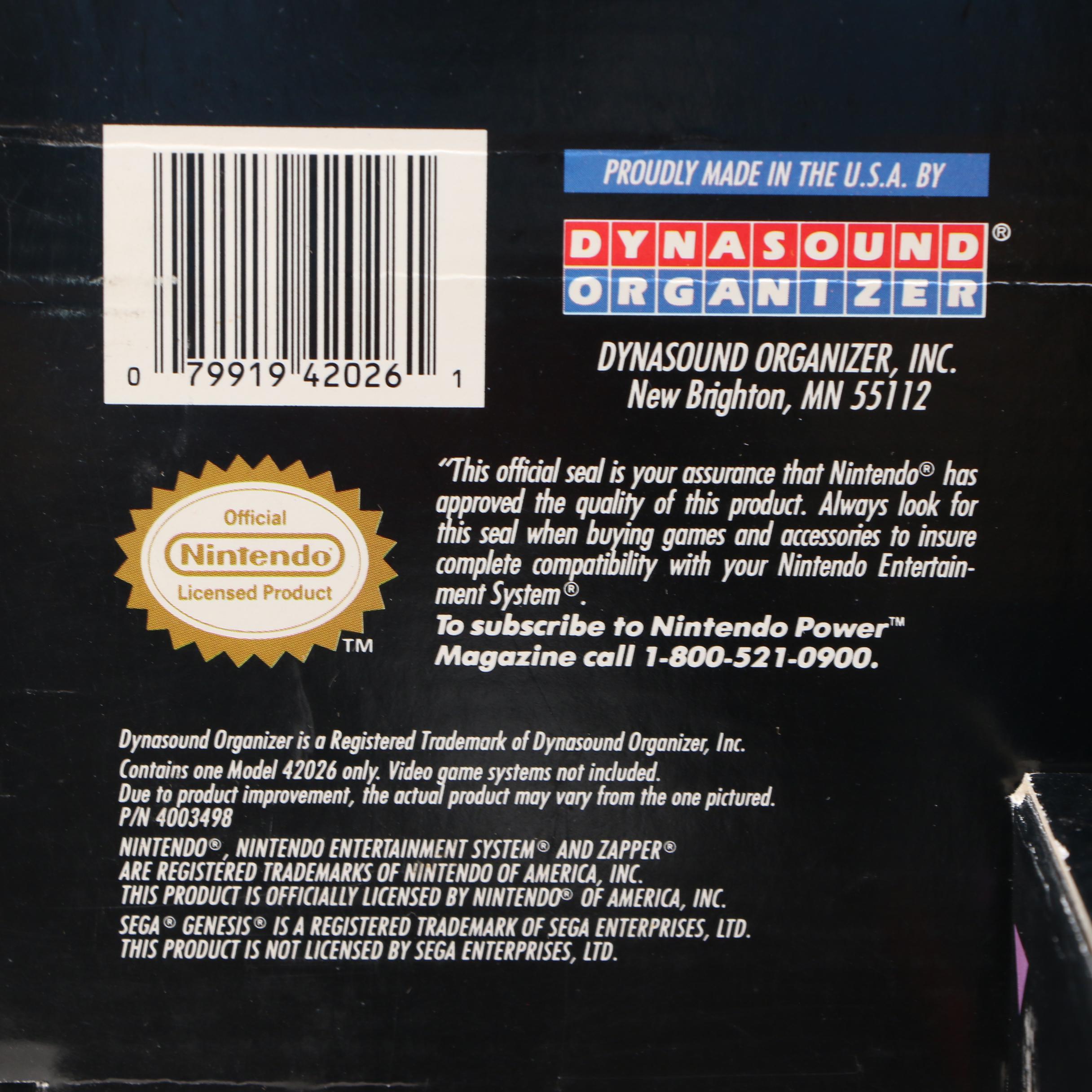 "Super Advantage" "Super Nintendo" Controller & System 3 Video Game Organizer