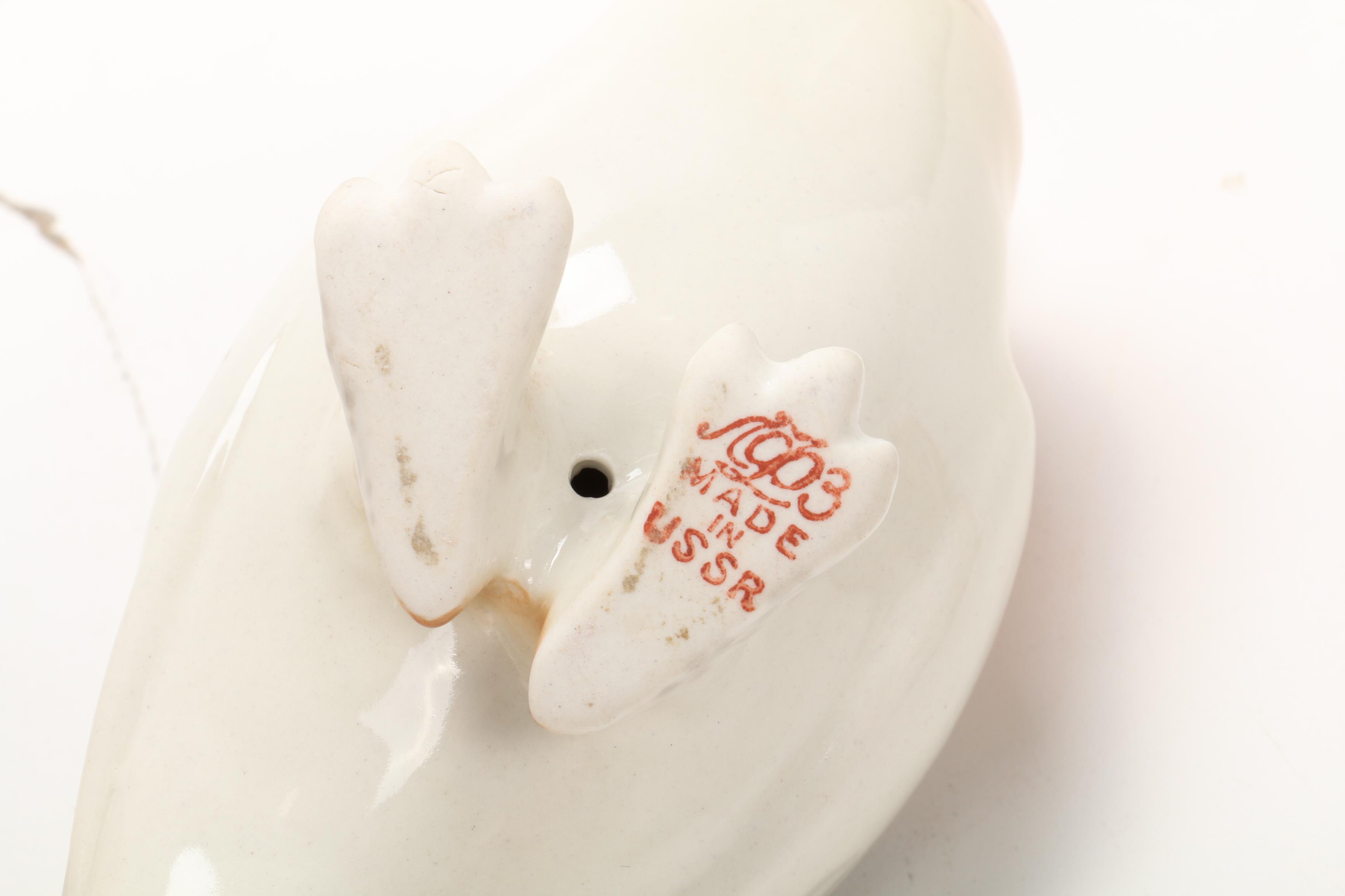 Lomonosov Porcelain Animal Figurines