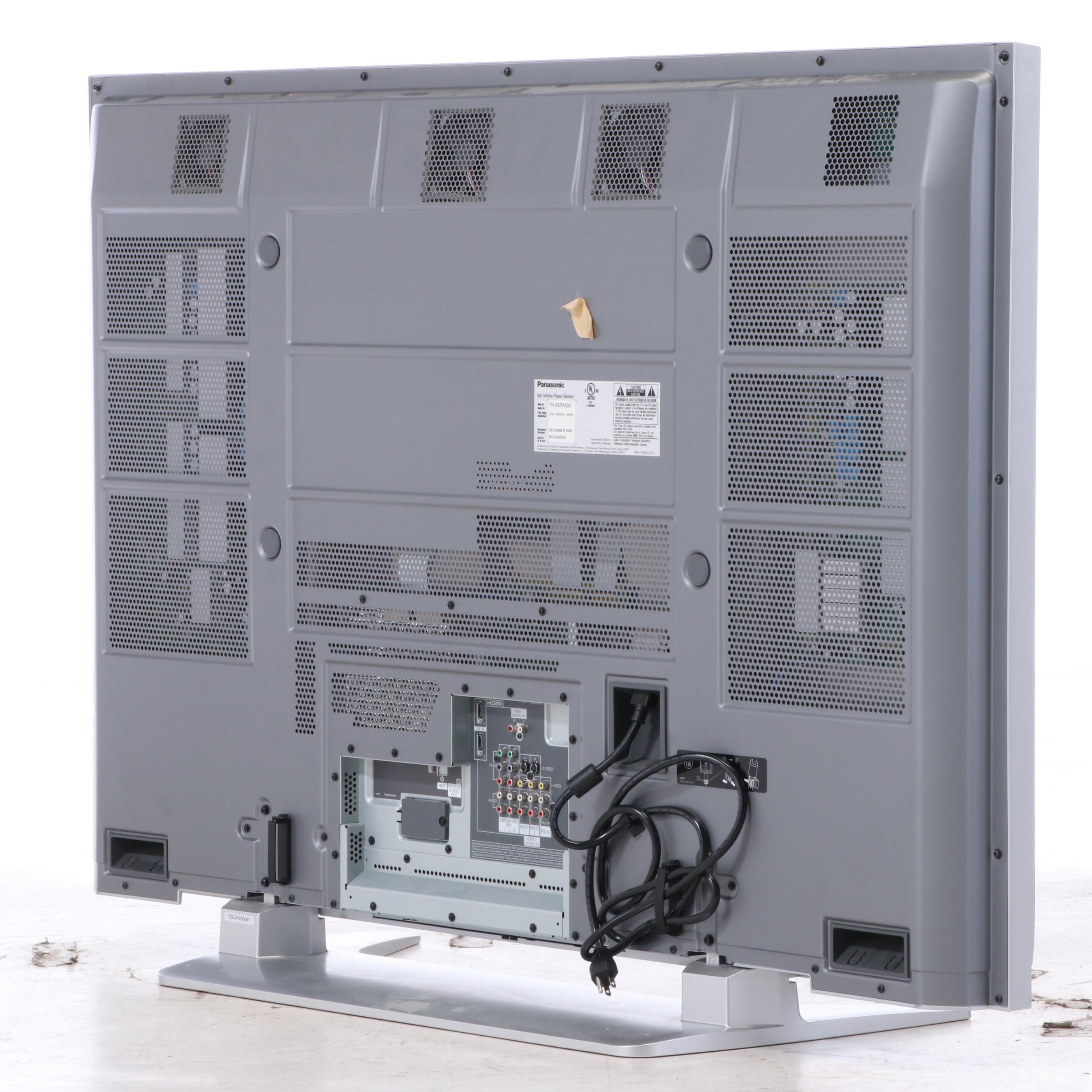 Panasonic 58" HD Plasma Flatscreen Television on Stand with Remote