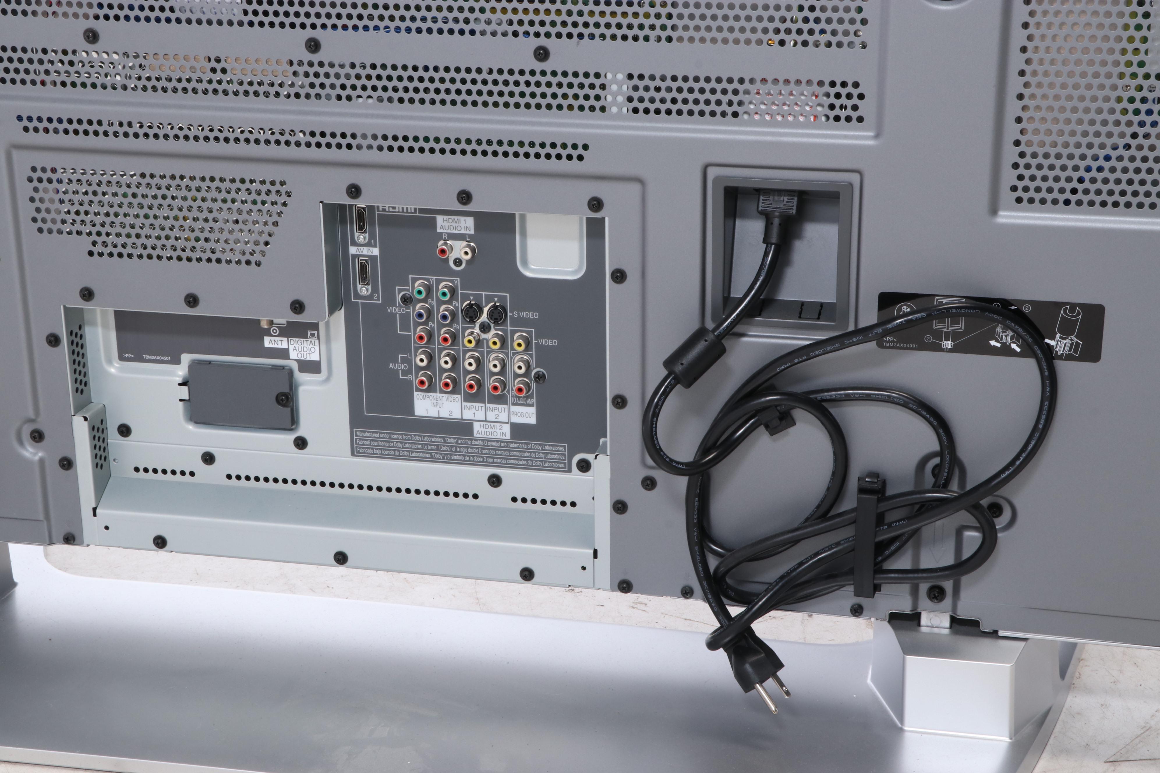 Panasonic 58" HD Plasma Flatscreen Television on Stand with Remote