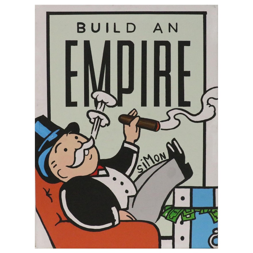 Acrylic Painting After Motivational Wall Art "Build an Empire"