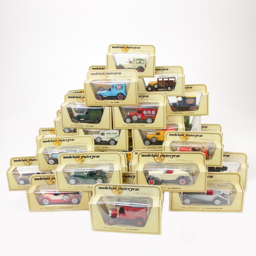 Lesney Matchbox "Models of Yesteryear" 35:1 Scale Diecast Antique Classic Cars