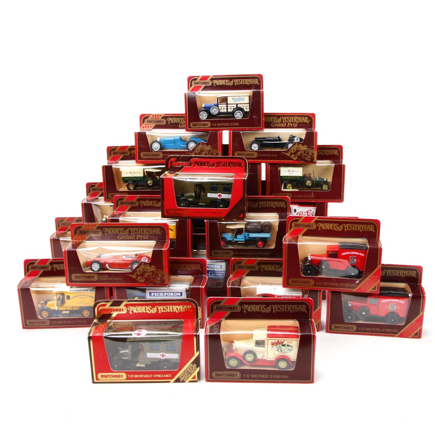 Lesney Matchbox "Models of Yesteryear" 35:1 Scale Diecast Antique Classic Cars