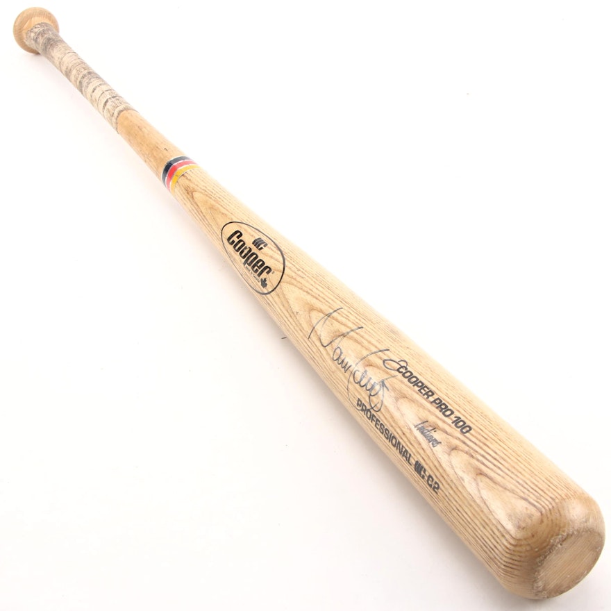 1990s Mark Lewis Signed Game Used Cooper Cleveland Indians Baseball Bat