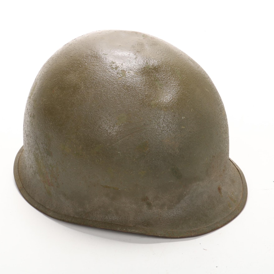 Vietnam War Era U.S. M1 Combat Helmet with Camouflage Cover