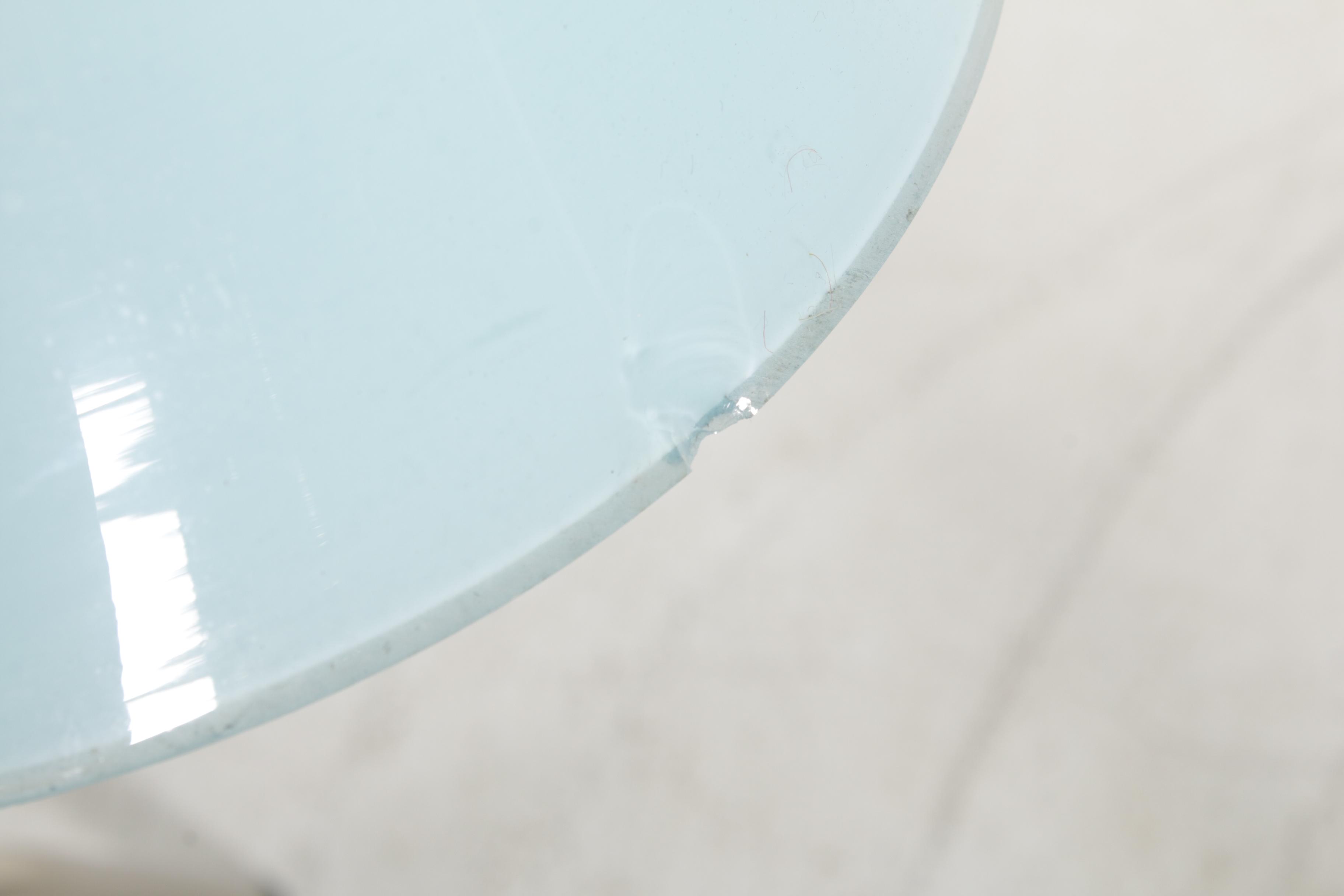 D'Lights Pair of Blue Opaline Glass and Brass Pendant Lights, Mid to Late 20th C