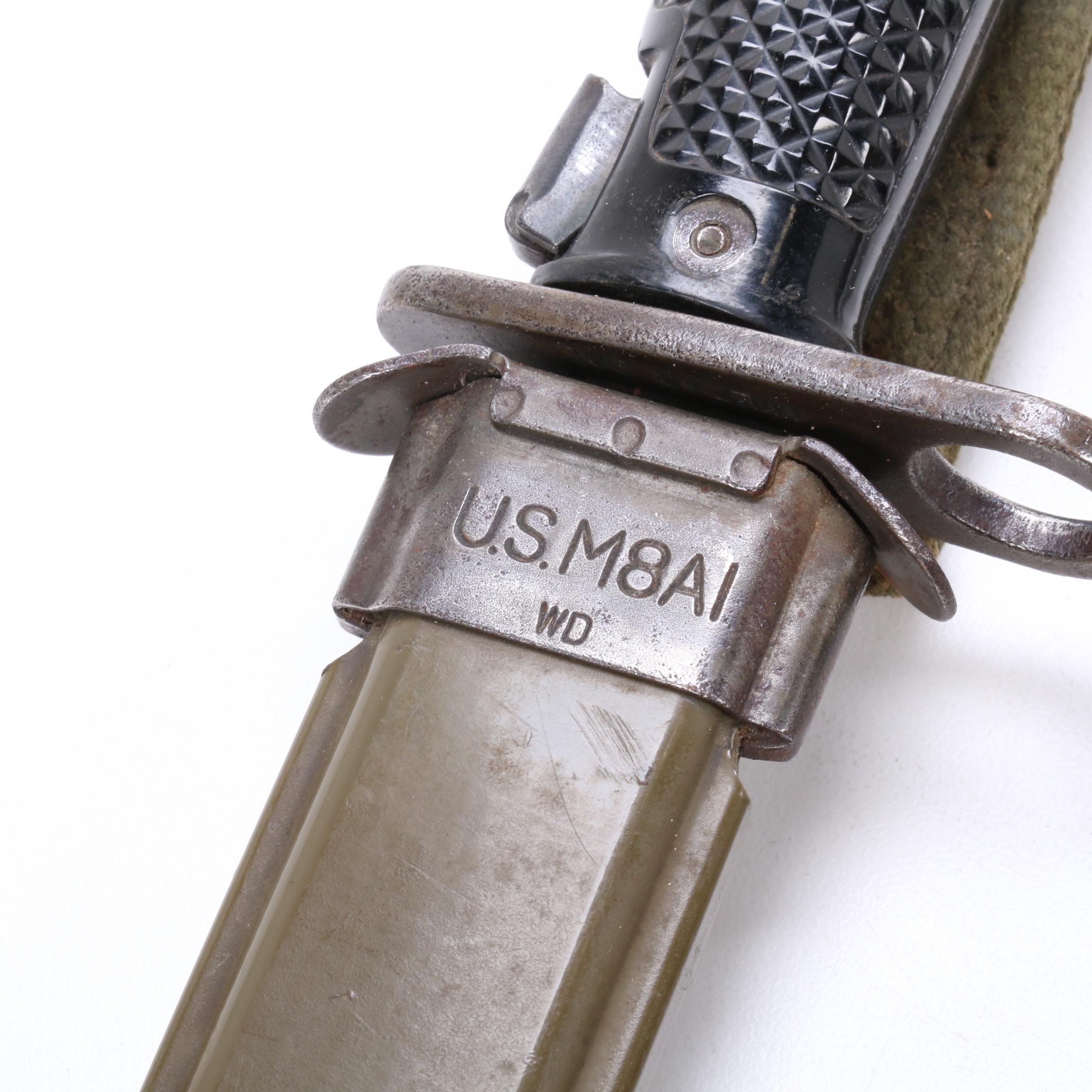 Vietnam War Era U.S. M6 Knife Bayonets with Scabbards