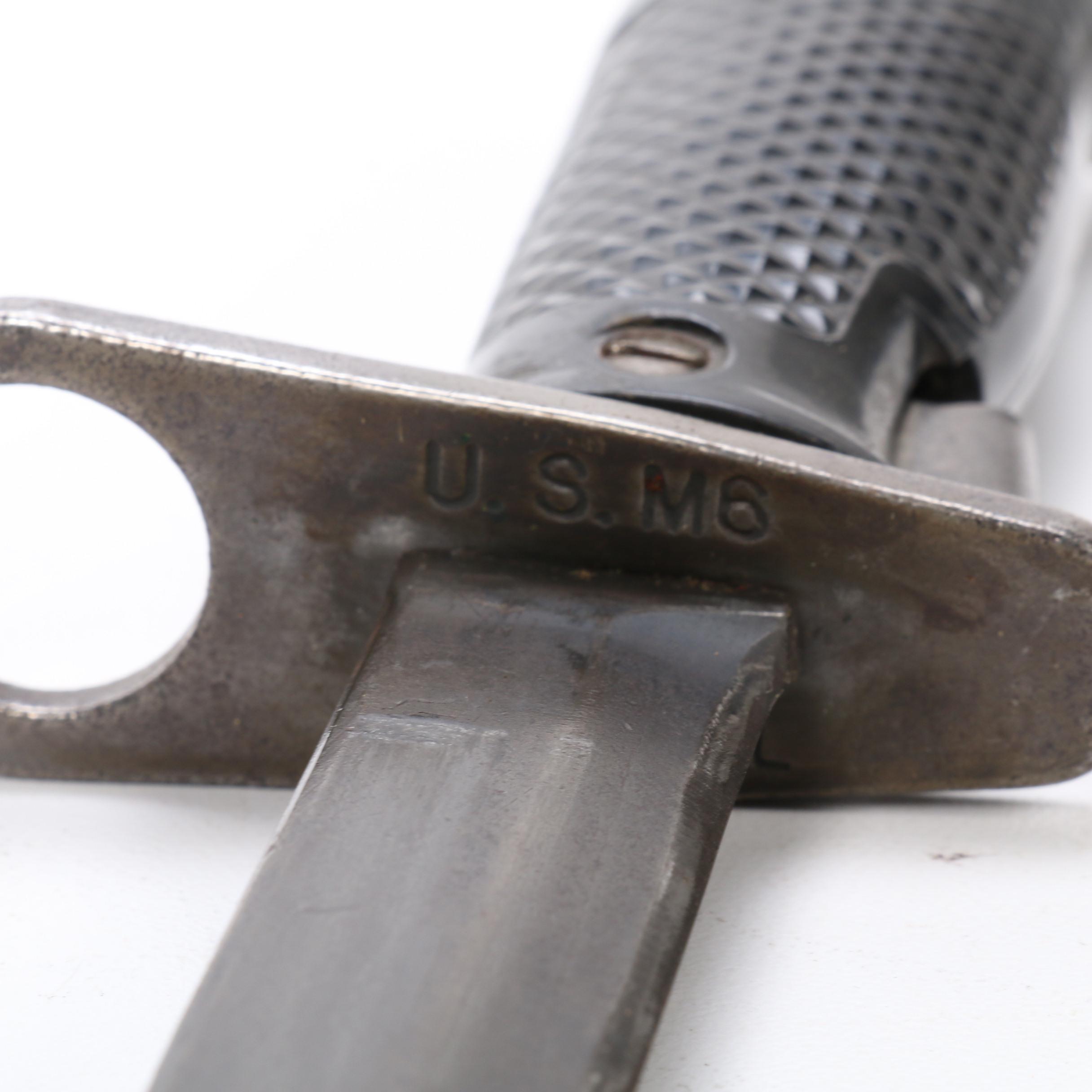 Vietnam War Era U.S. M6 Knife Bayonets with Scabbards