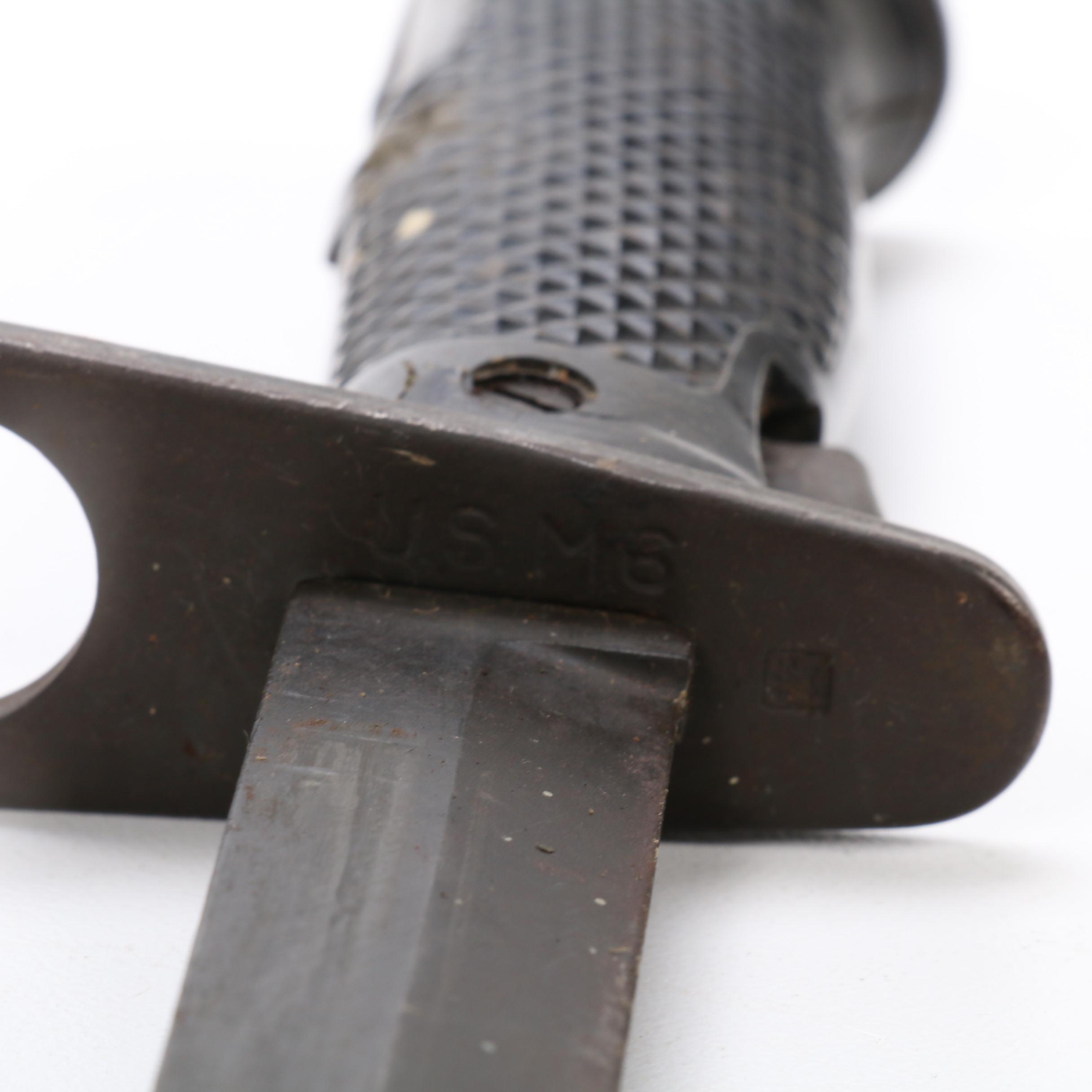 Vietnam War Era U.S. M6 Knife Bayonets with Scabbards