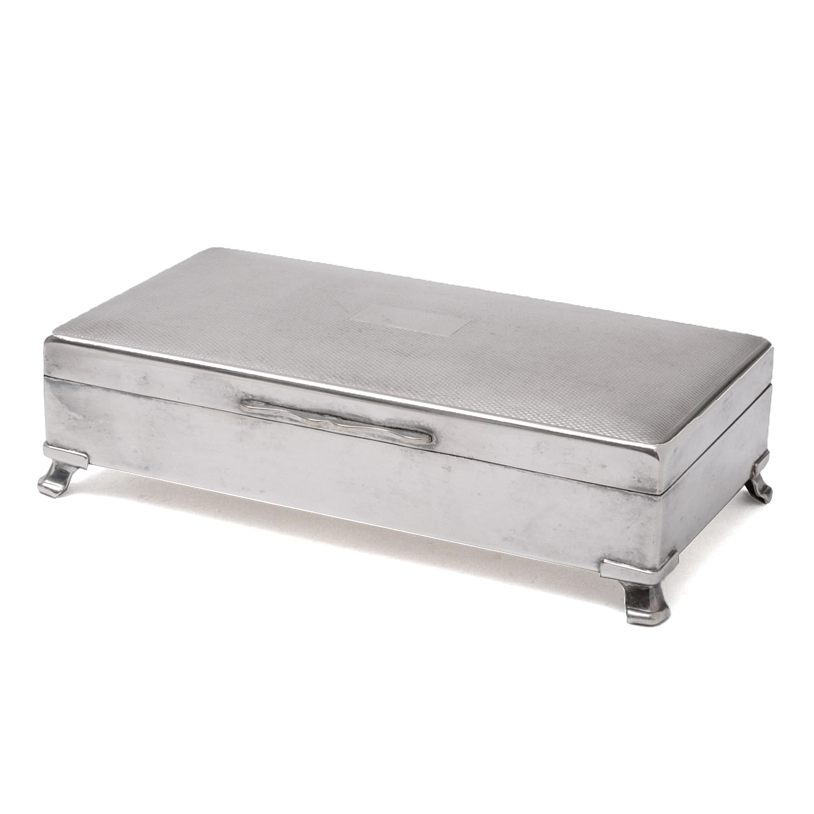 Harman Brothers "Aristocrat" Silver Plate Cigarette Box, Early/Mid 20th Century