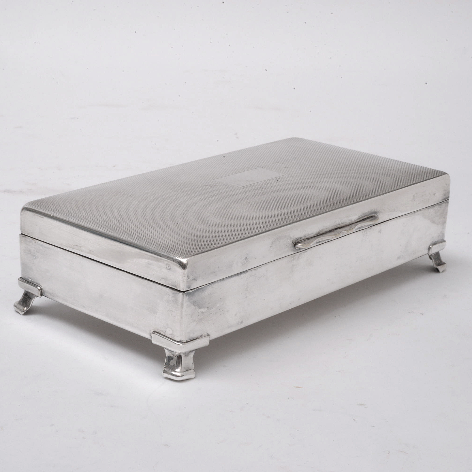 Harman Brothers "Aristocrat" Silver Plate Cigarette Box, Early/Mid 20th Century