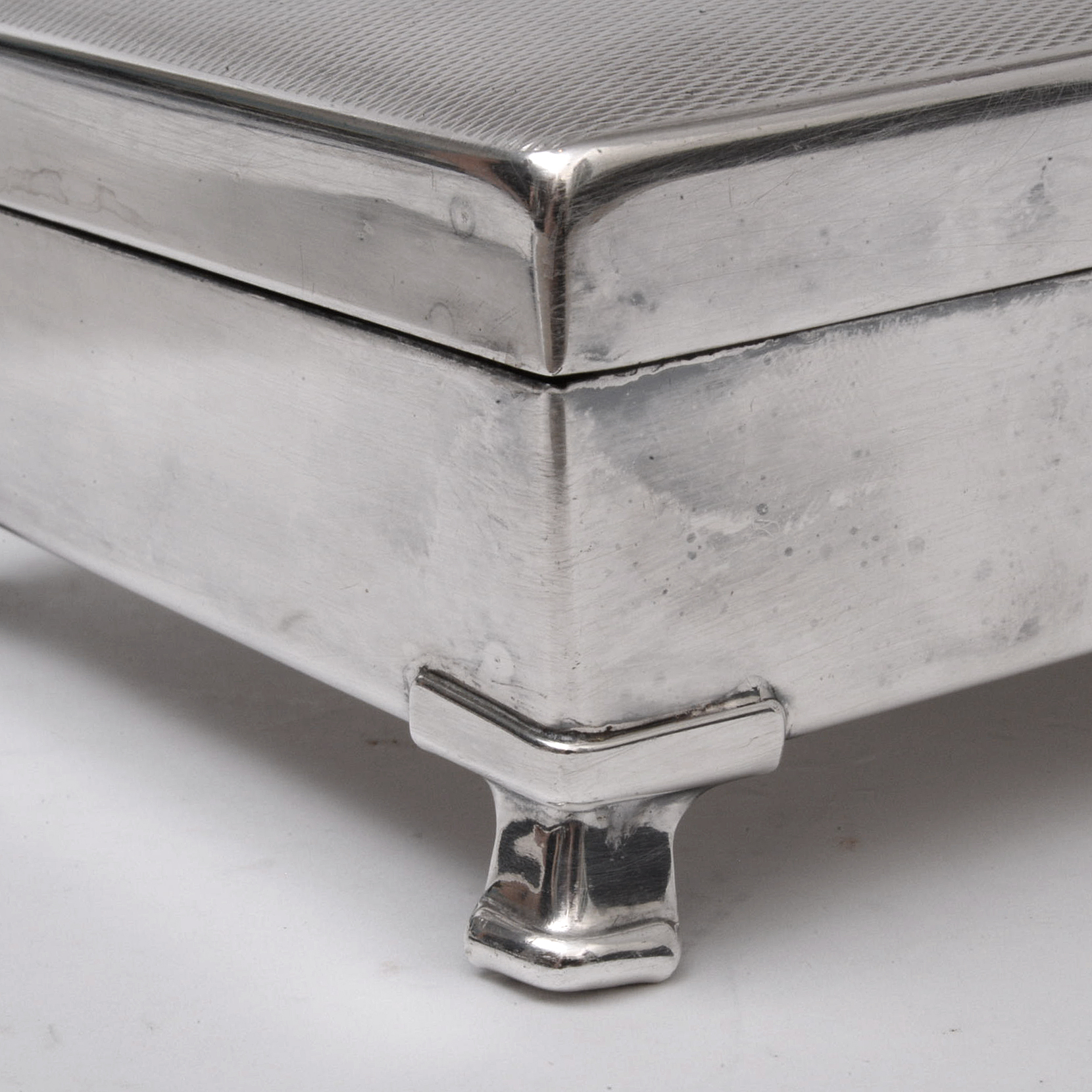 Harman Brothers "Aristocrat" Silver Plate Cigarette Box, Early/Mid 20th Century