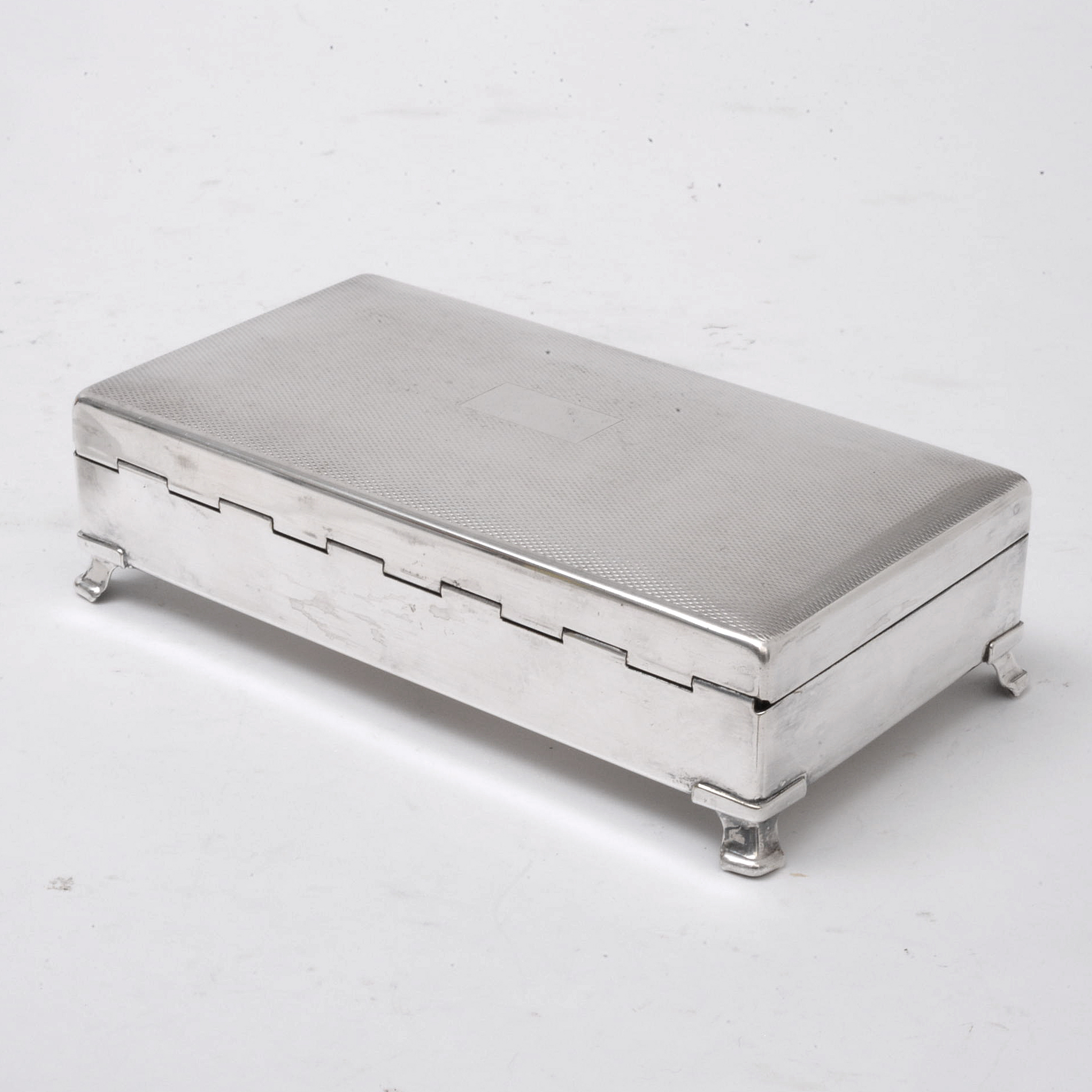 Harman Brothers "Aristocrat" Silver Plate Cigarette Box, Early/Mid 20th Century