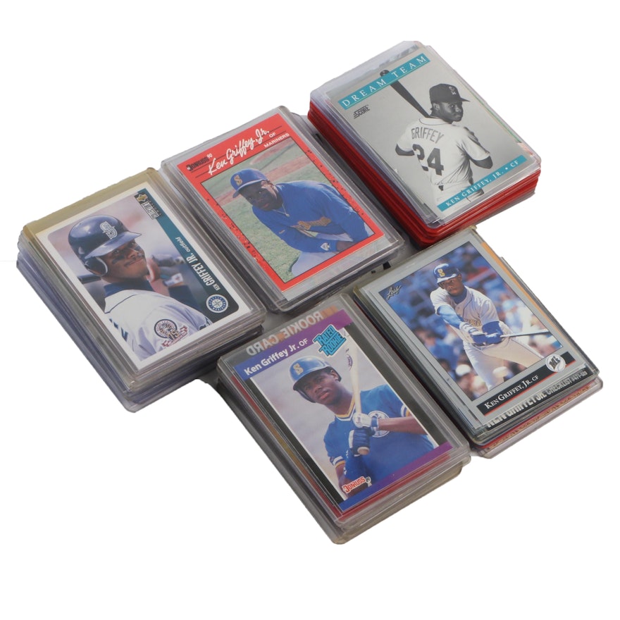 Ken Griffey Jr. Baseball Cards Including Rookie, Minors, Mariners, Reds, More