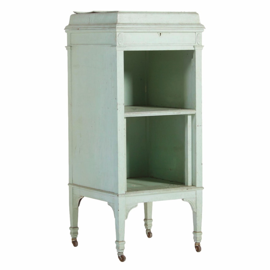 Painted Cabinet from Early 20th Century Victrola