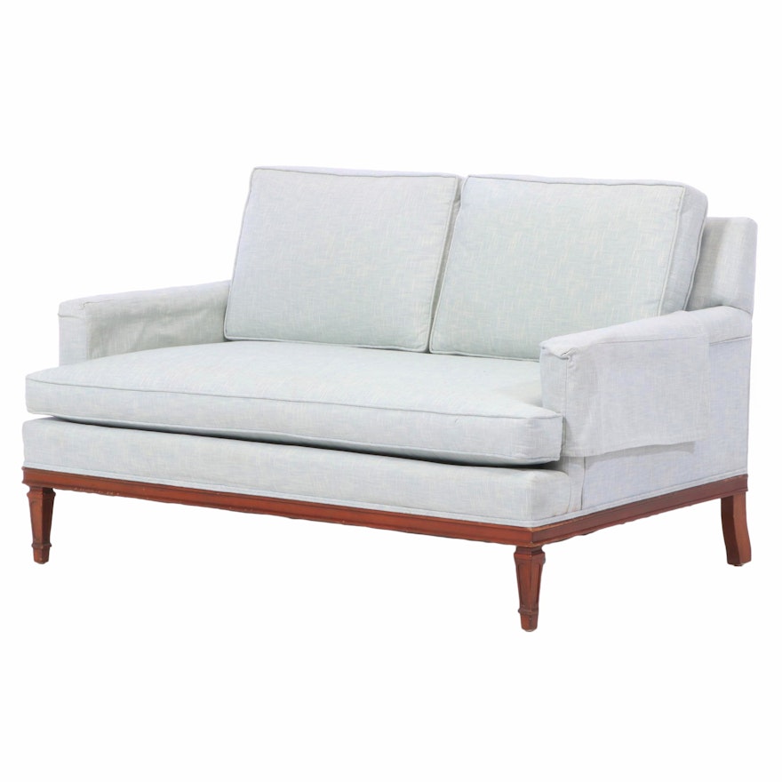 Modernist Upholstered Loveseat, Second Half 20th Century