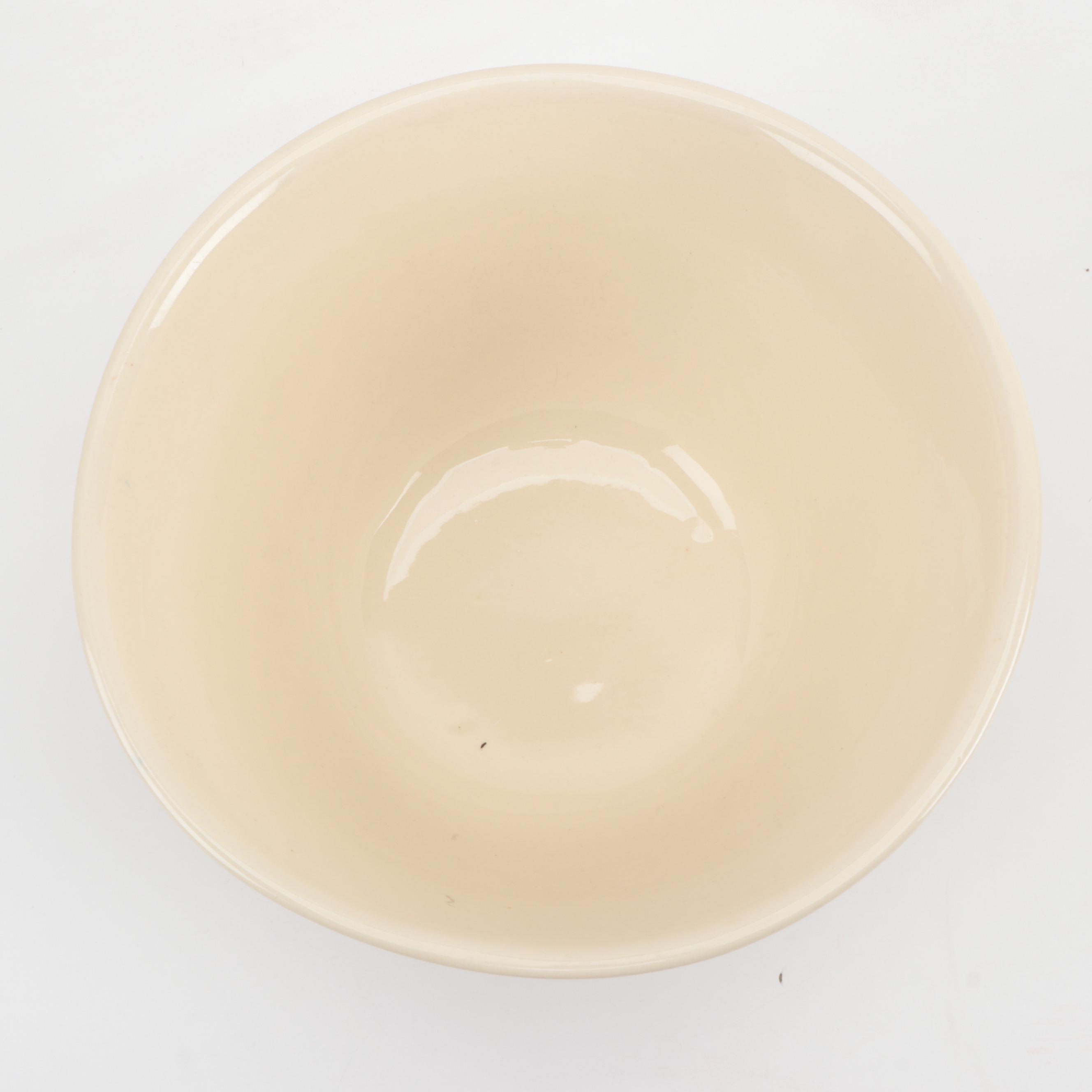 McCoy Pottery Blue and Pink Stripe Mixing Bowls, Early to Mid-20th Century