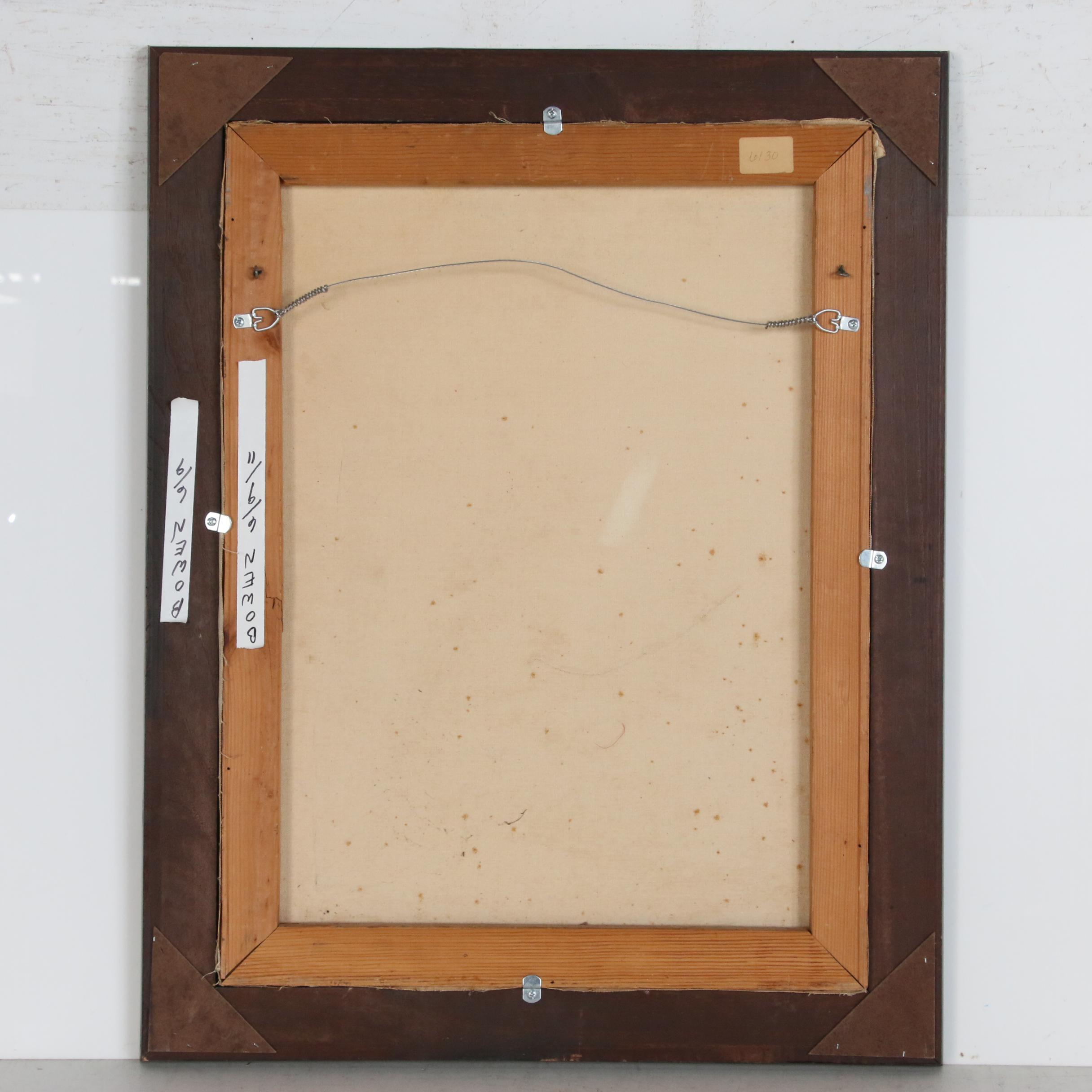 Joe Splendora Landscape Oil Painting, Late 20th Century